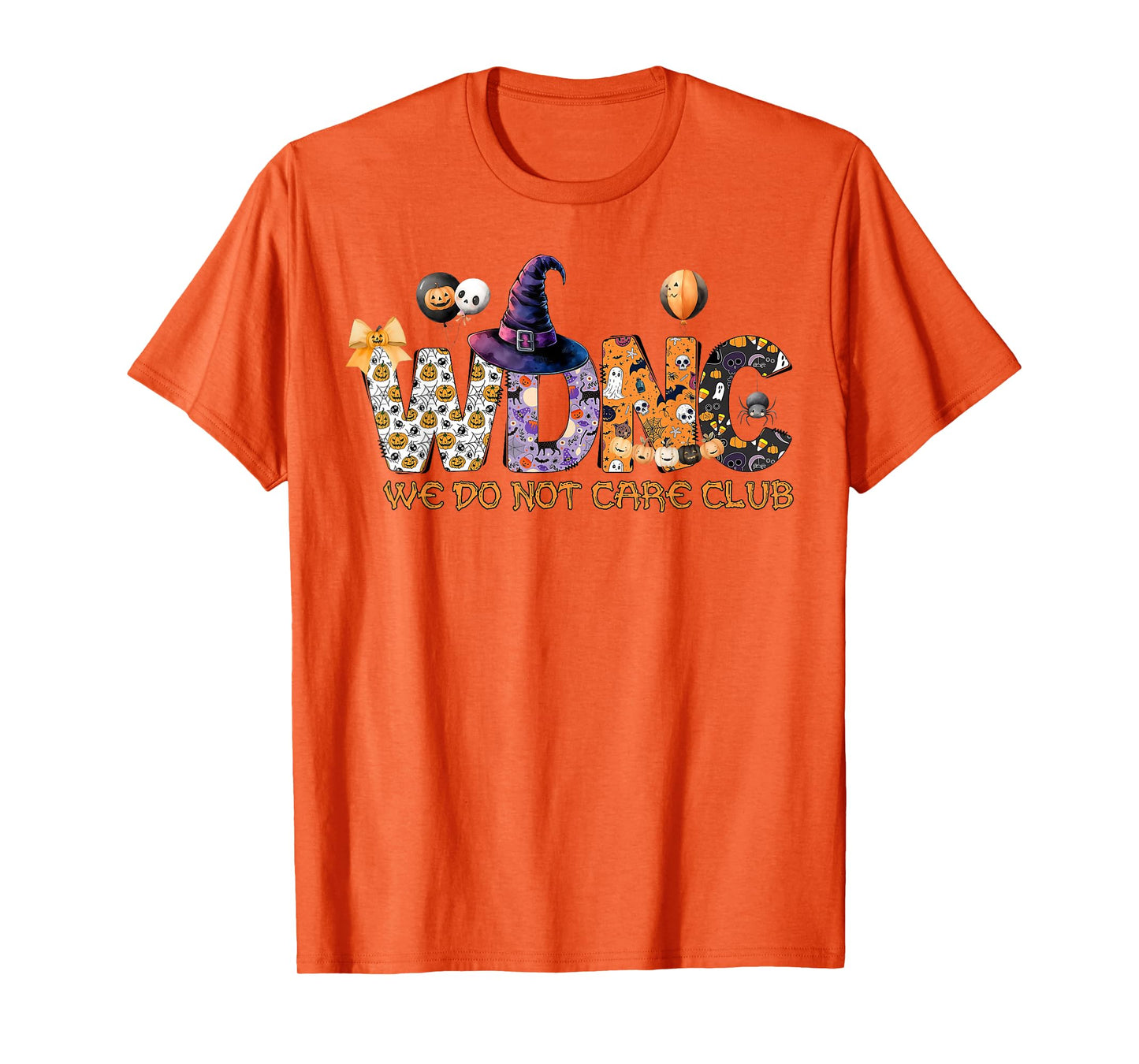 Retro Halloween WDNC We Do Not Care Club - WDNC T-Shirt