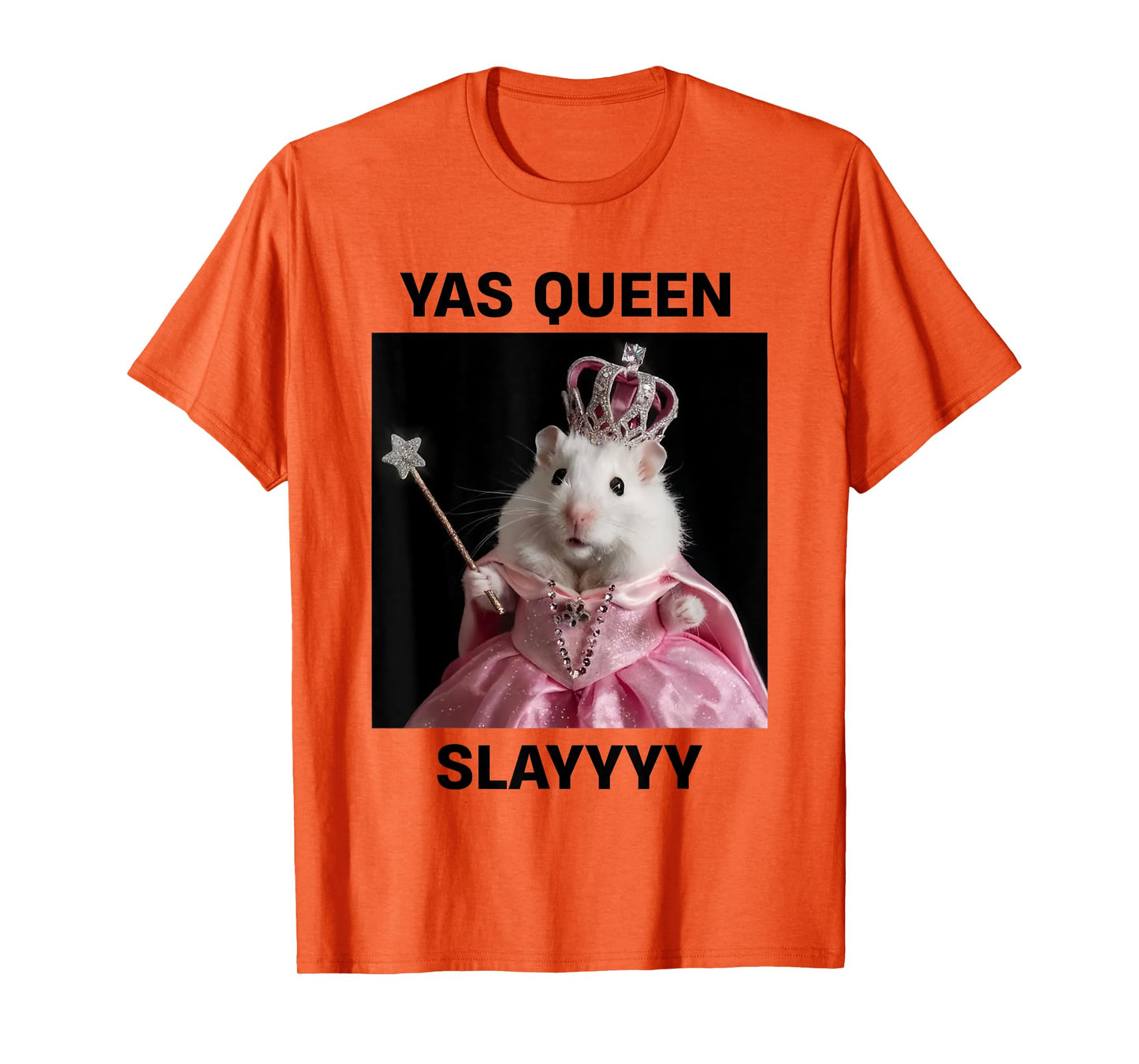 Yas Queen Slay Rat Meme Women Girls Slay Queen T-Shirt