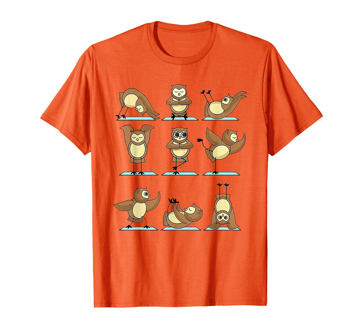 Owl Yoga Poses Owl Namaste Lover T-Shirt
