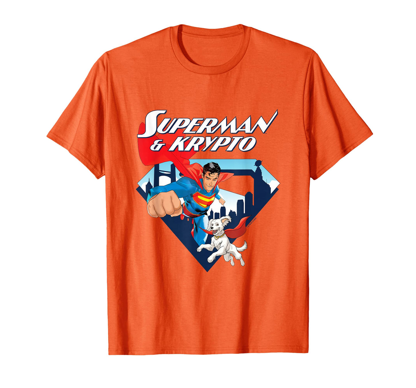 Superman (2025) Superman & Krypto Metropolis Silhouette T-Shirt