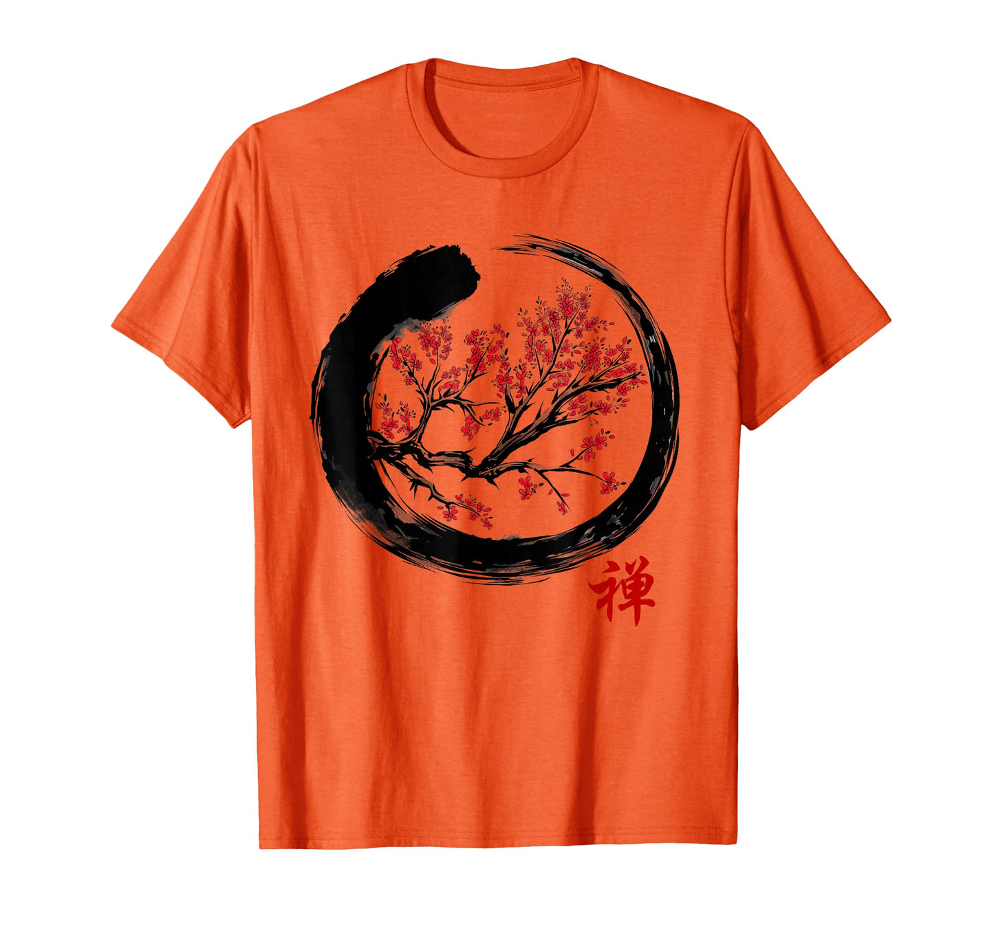 Japanese Calligraphy - Zen Buddhist Enso Circle Meditation T-Shirt