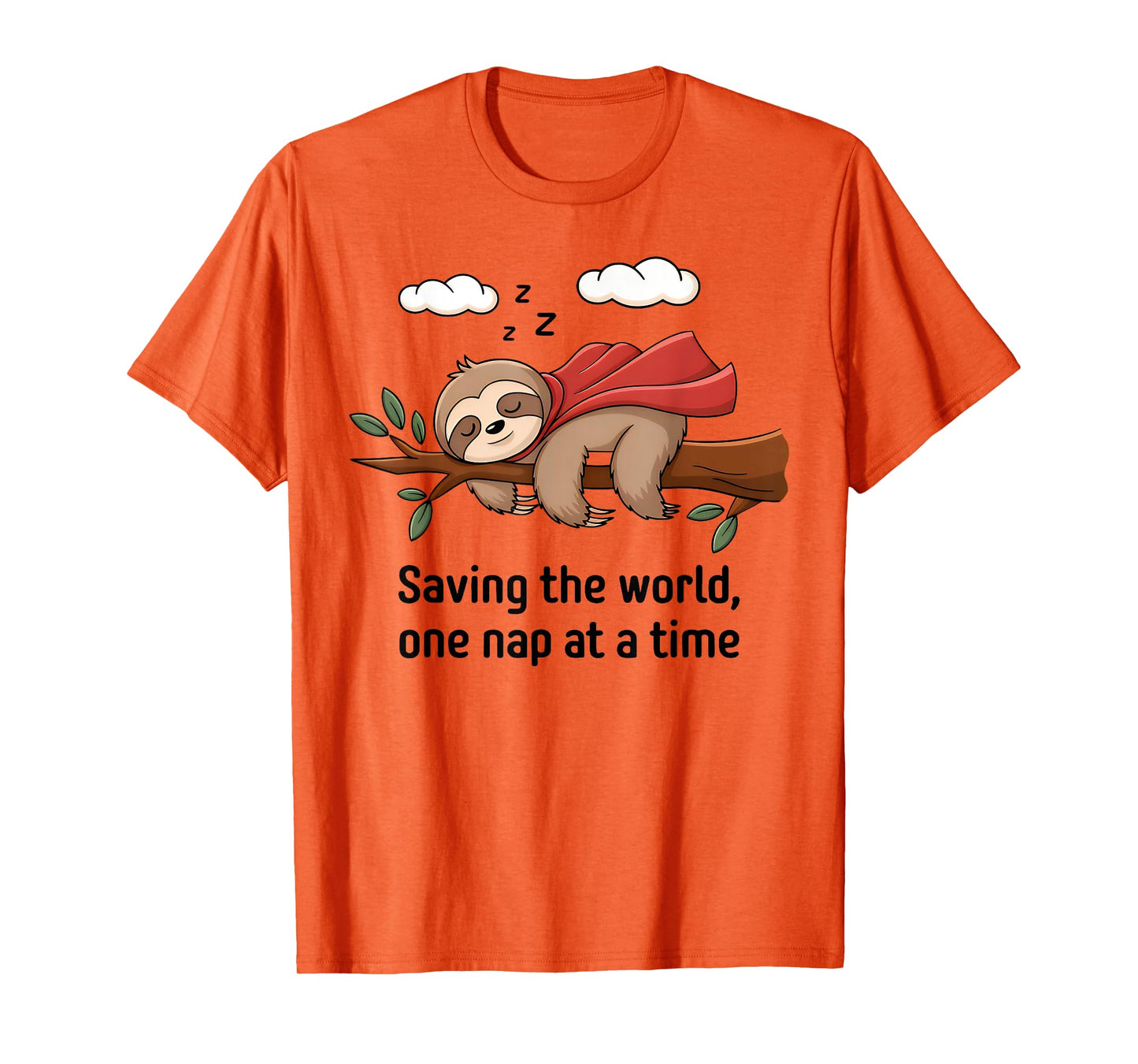 Funny Sloth Superhero Super Sloth Hero Lazy Sloth Nap T-Shirt