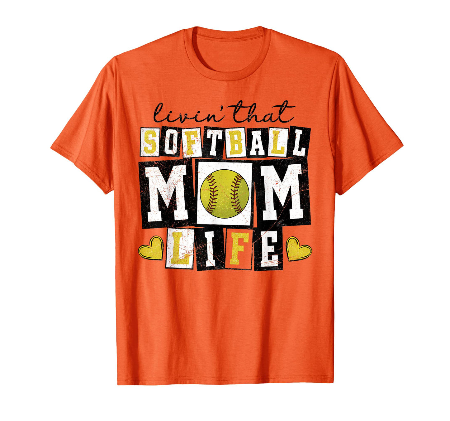 Loving That Softball Mom Life Mother Mama Girl Women T-Shirt