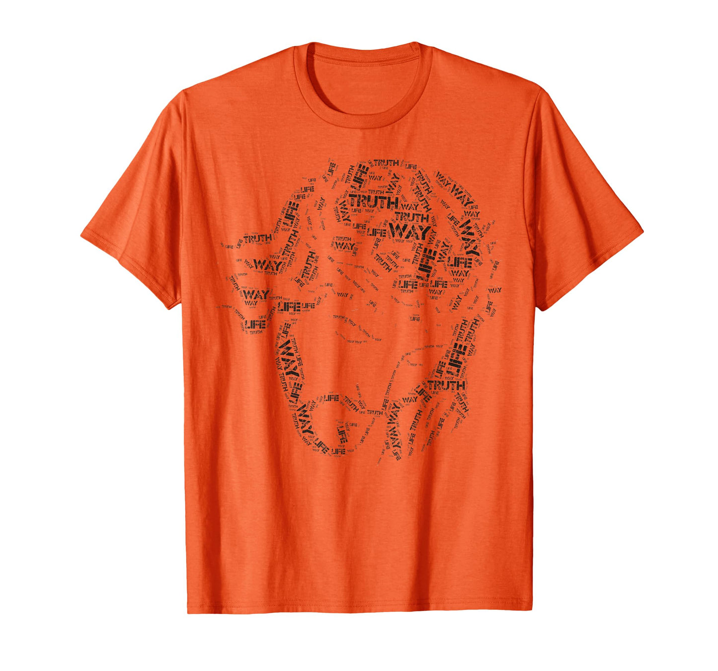 Christian Religious TShirt Jesus Image Way Truth Life Words