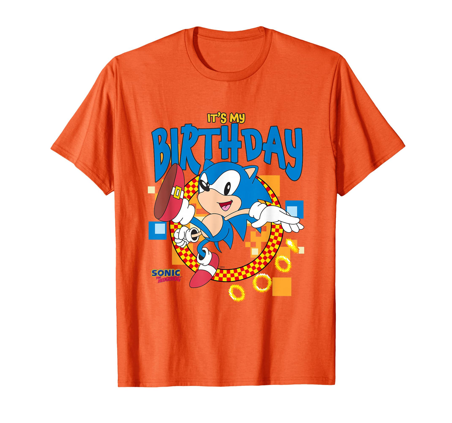 Sonic The Hedgehog Birthday It's My Birthday Cheering Sonic T-Shirt