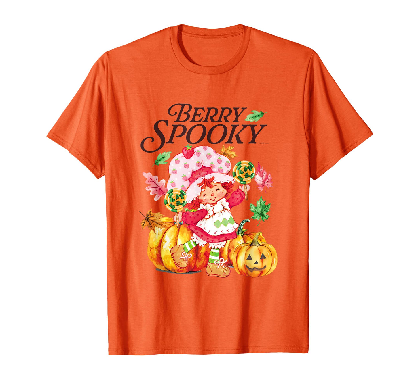 Strawberry Shortcake Berry Spooky Halloween Jack O Lantern T-Shirt