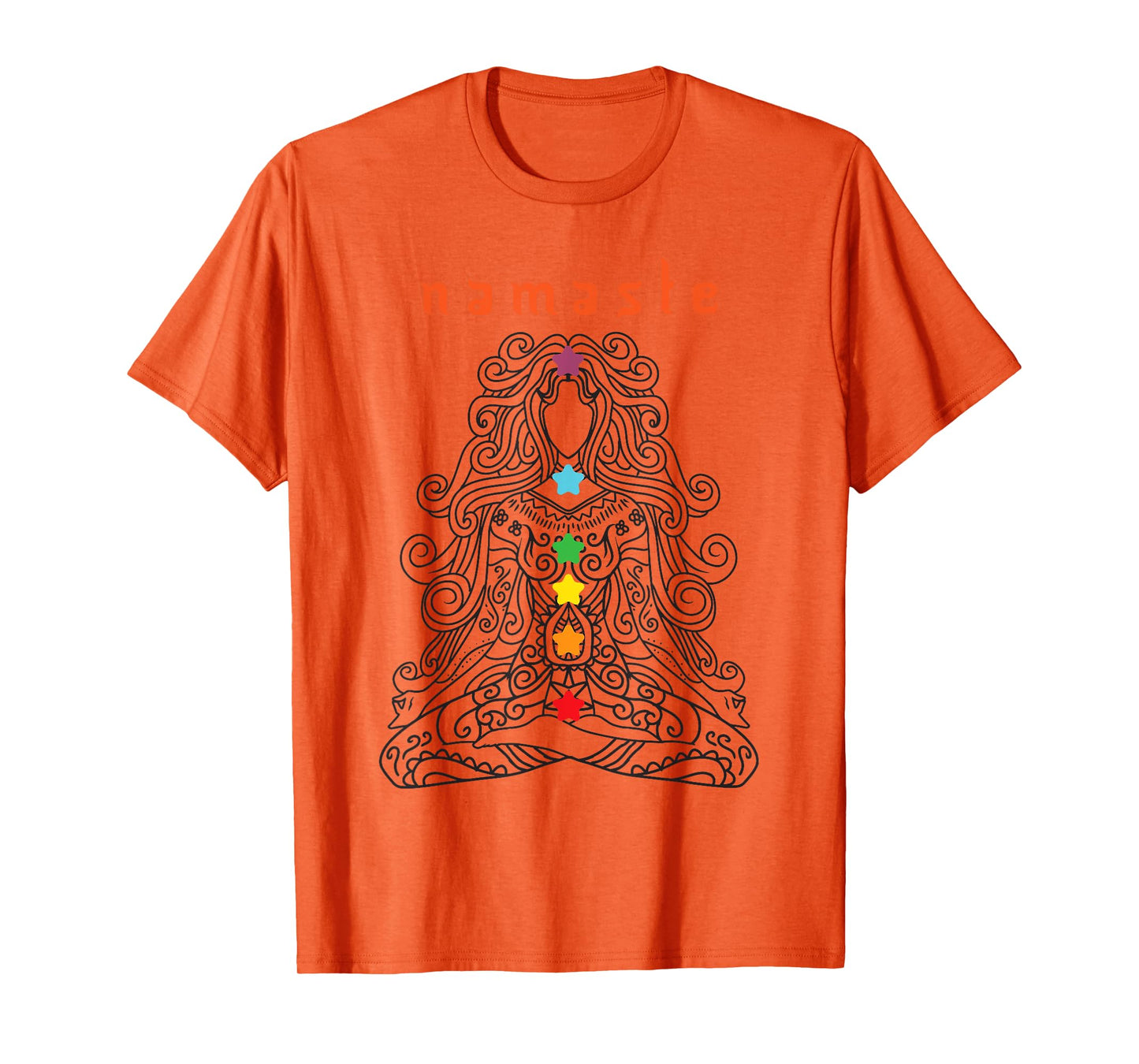 Namaste Design, Yoga Pose with Chakra Awesome Gift T-Shirt