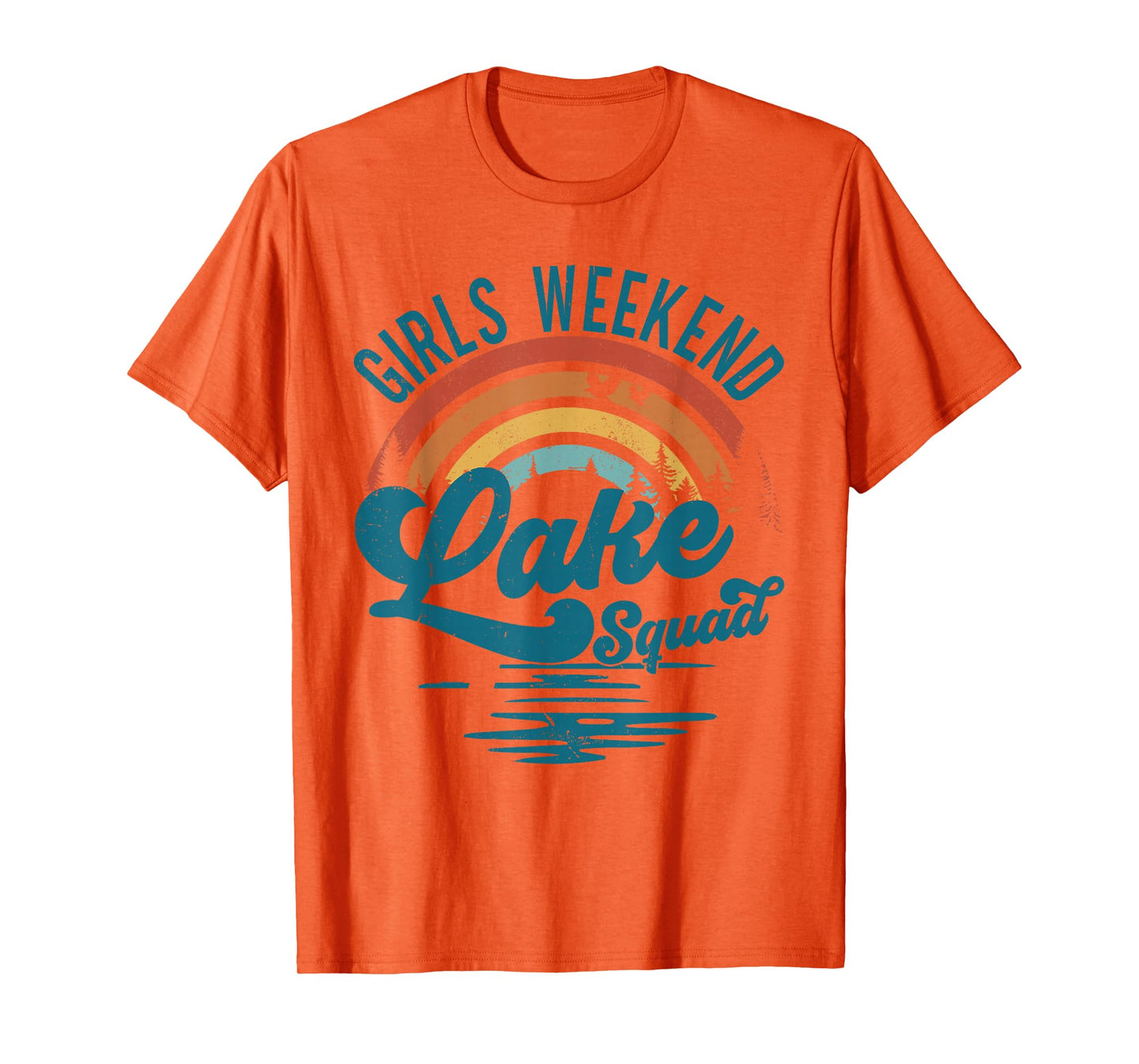 Girls Weekend Girls Trip Mother Daughter Rainbow Lake Squad T-Shirt