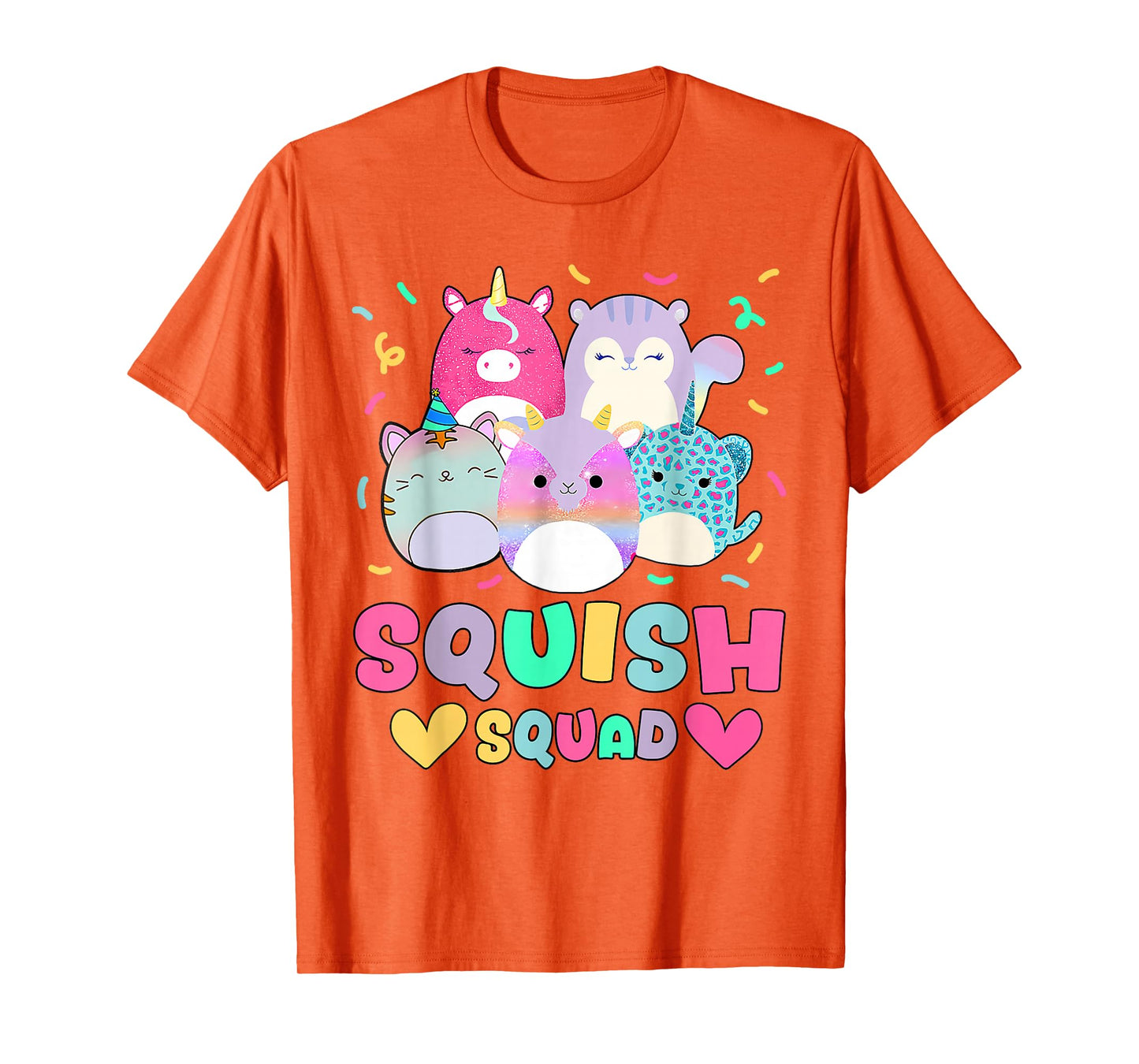 Squish Squad Birthday Shirt For Girls Kids Toddlers T-Shirt