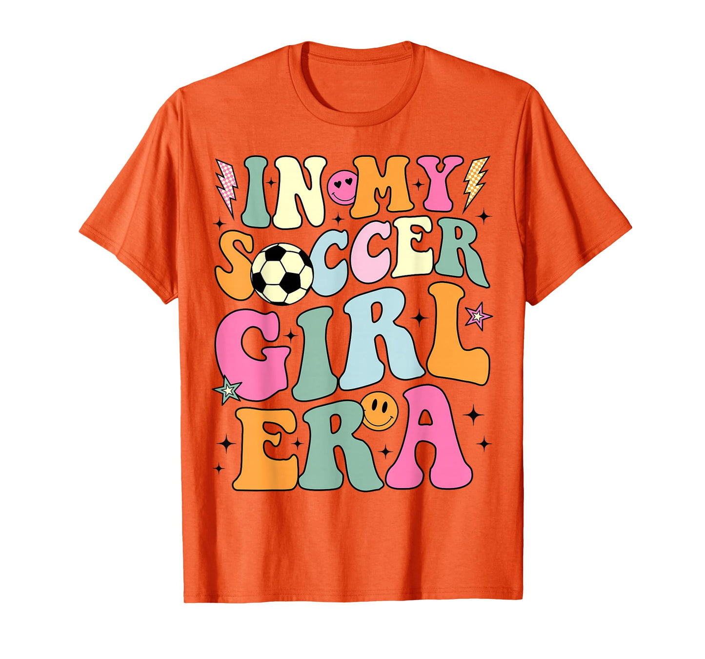 In My Soccer Girl Era Retro Groovy Soccer Girl T-Shirt