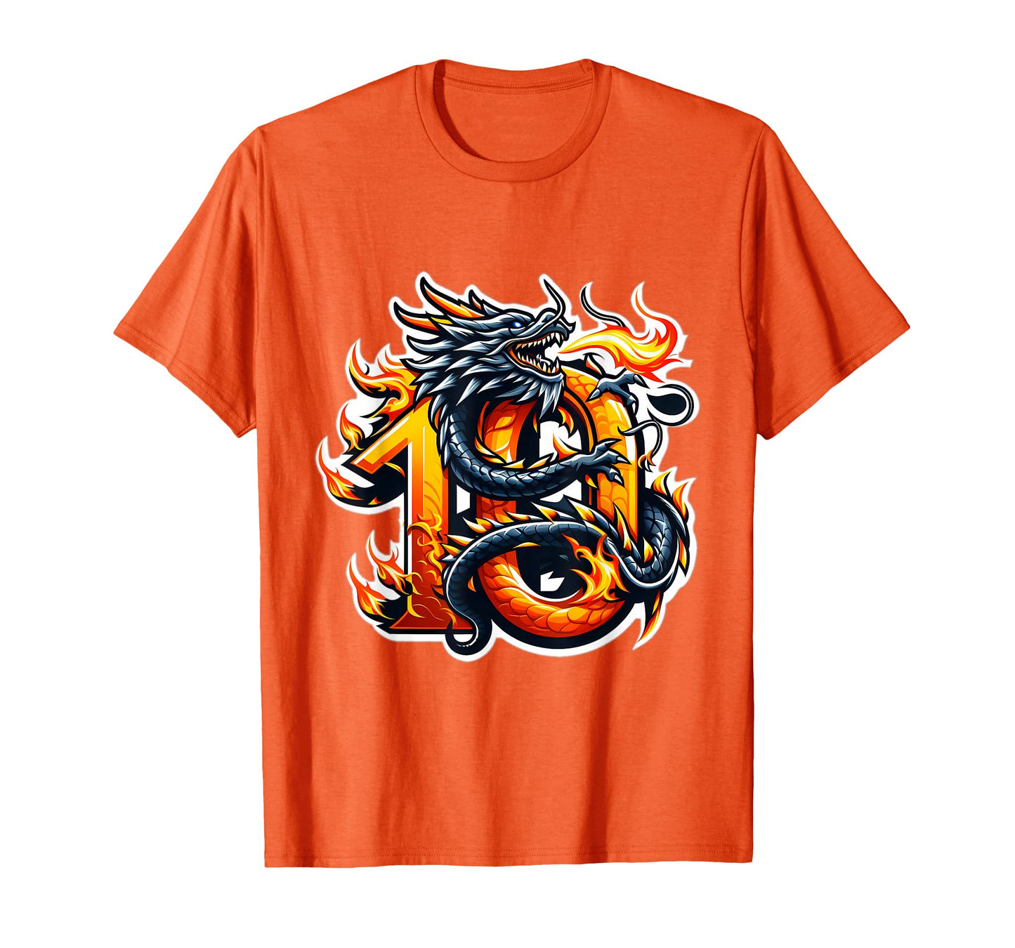 Turning 10 Years Old Dragon Birthday Party 10th Boy, Girl T-Shirt