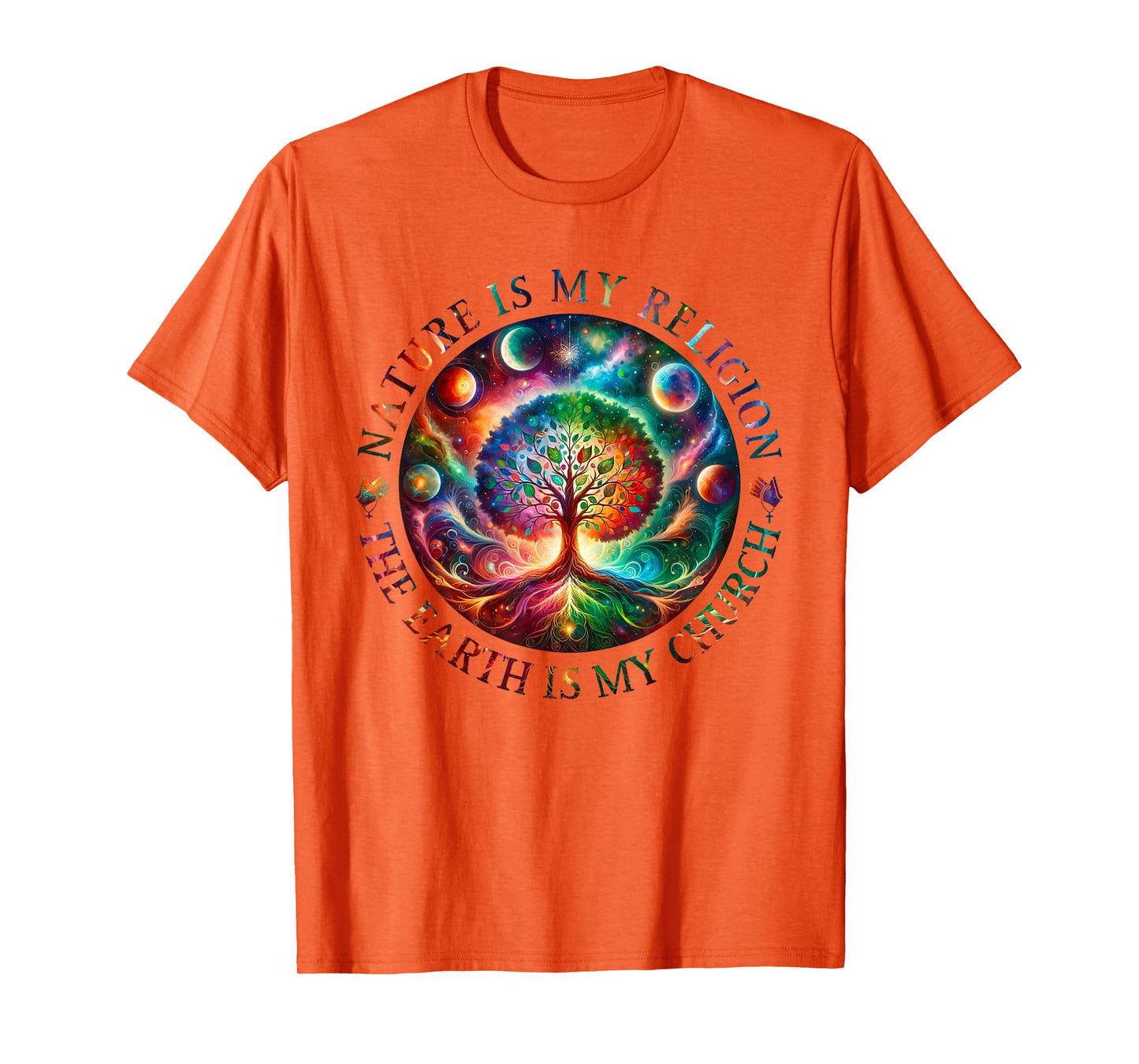 Nature Is My Religion The Earth Is My Church Mandala Tree T-Shirt