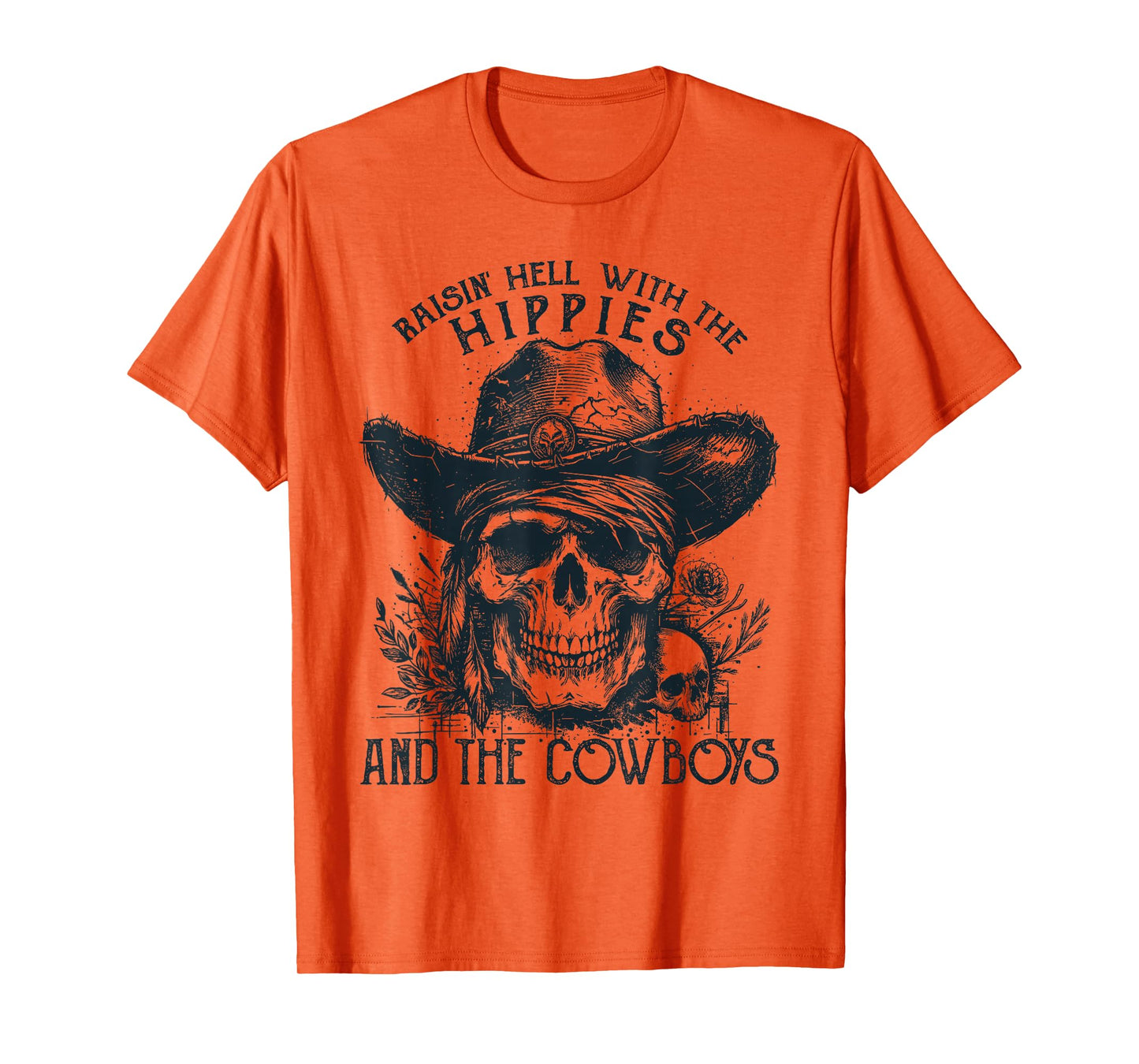 Raisin' Hell With The Hippies And The Cowboys Country T-Shirt
