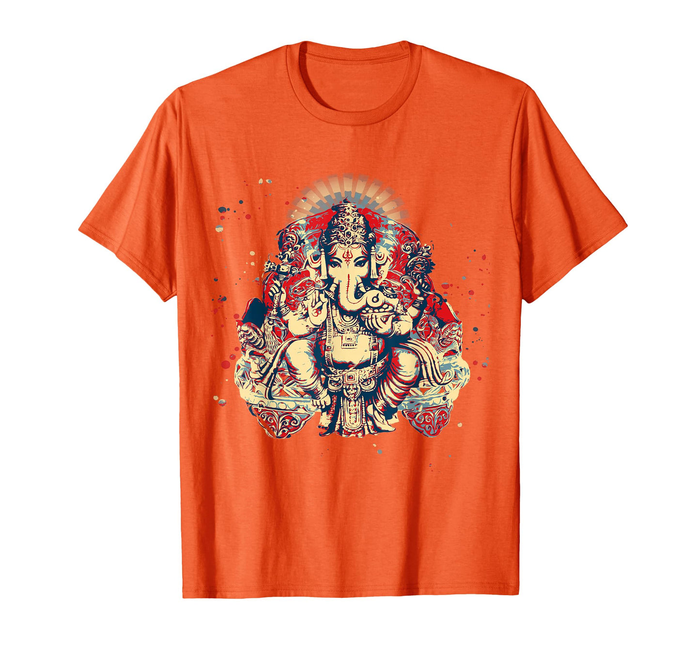Yoga Shirts Spiritual Hindu God Ganesha T-Shirt Meditation T-Shirt