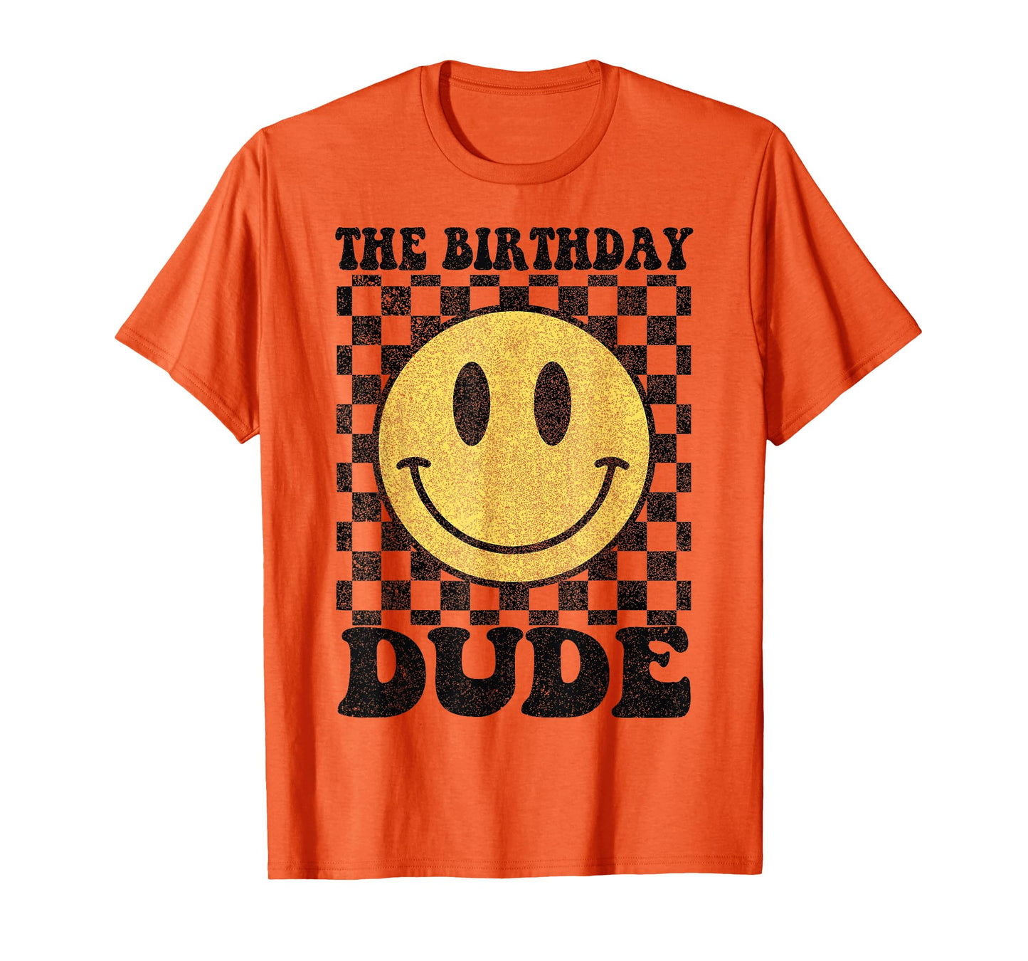 The Birthday Dude Happy Face 1st Birthday Party Matching T-Shirt