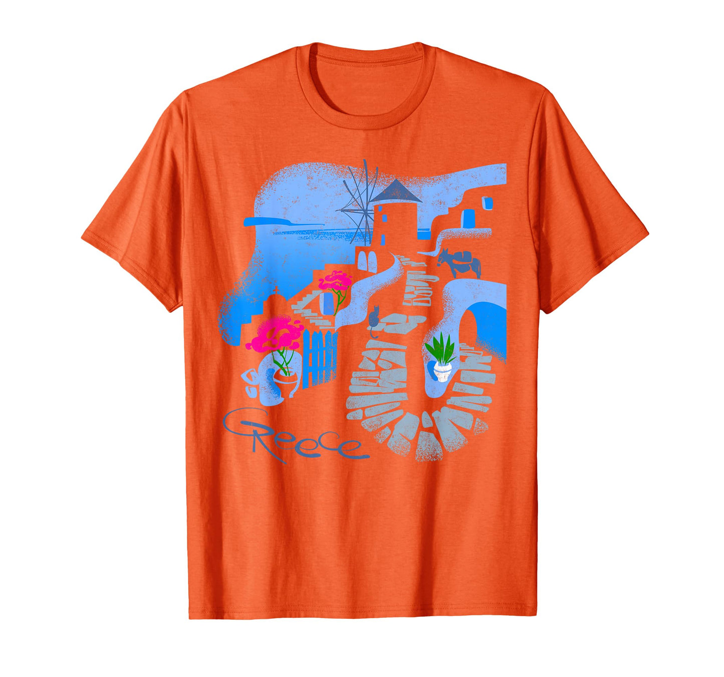 Europe Greece Athens Santorini Family Vacation Souvenir Tee T-Shirt