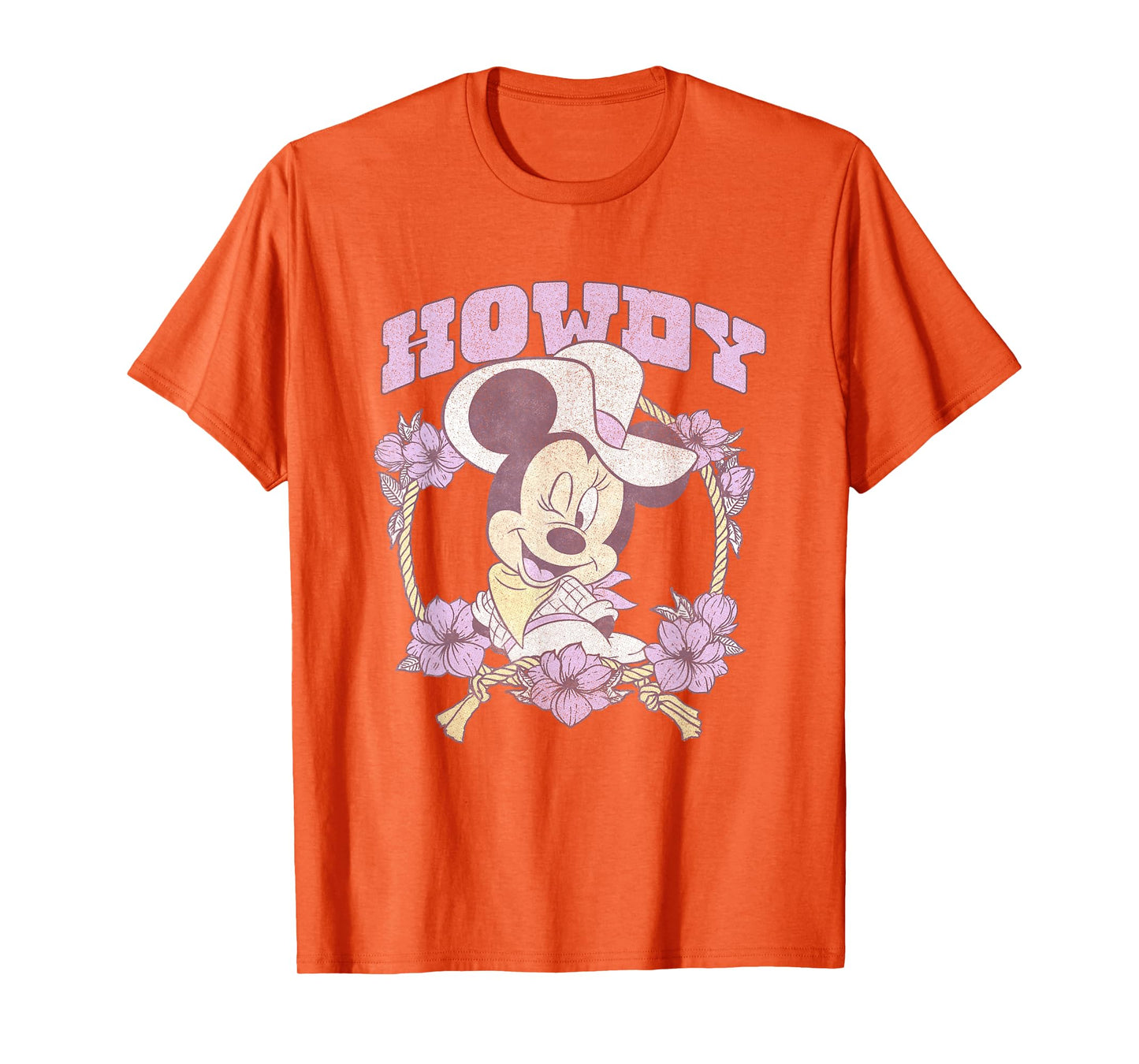 Disney Minnie Mouse Cute Cowgirl Minnie Vintage Big Logo T-Shirt