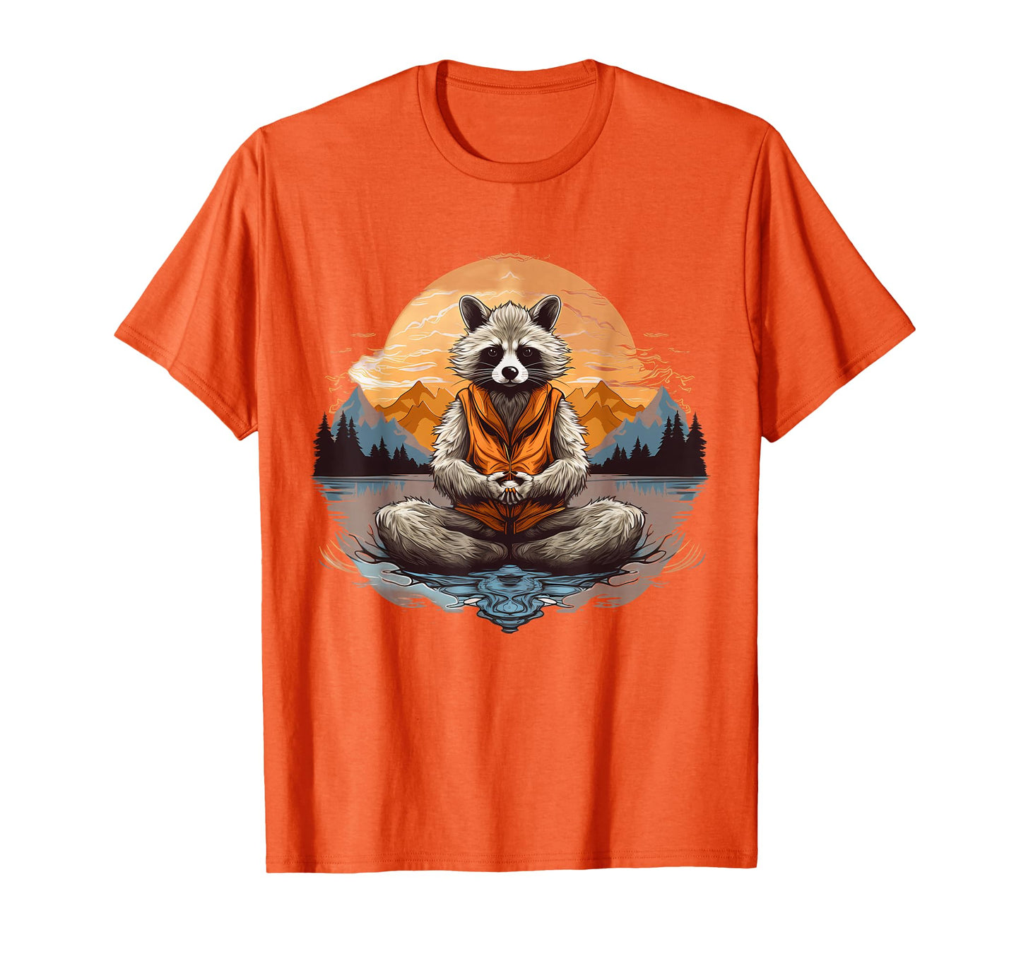 Racoon Meditation Yoga T-Shirt