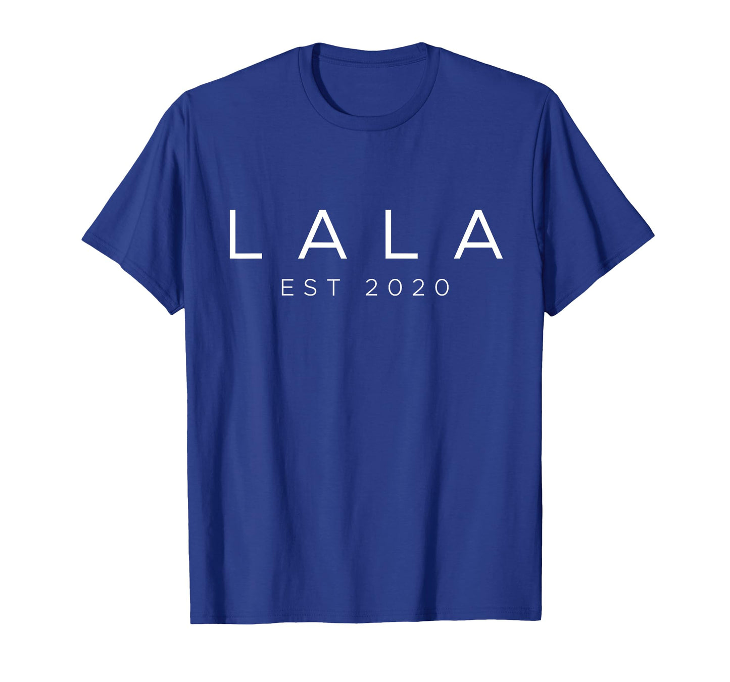 Funny Grandma Soon To Be Lala Est 2020 New Grandma T-Shirt