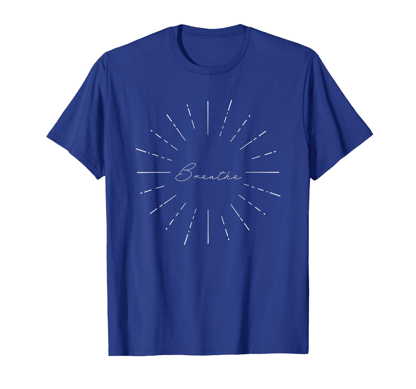 'Breathe' Starburst Calming Peaceful Breathwork Method Yoga T-Shirt