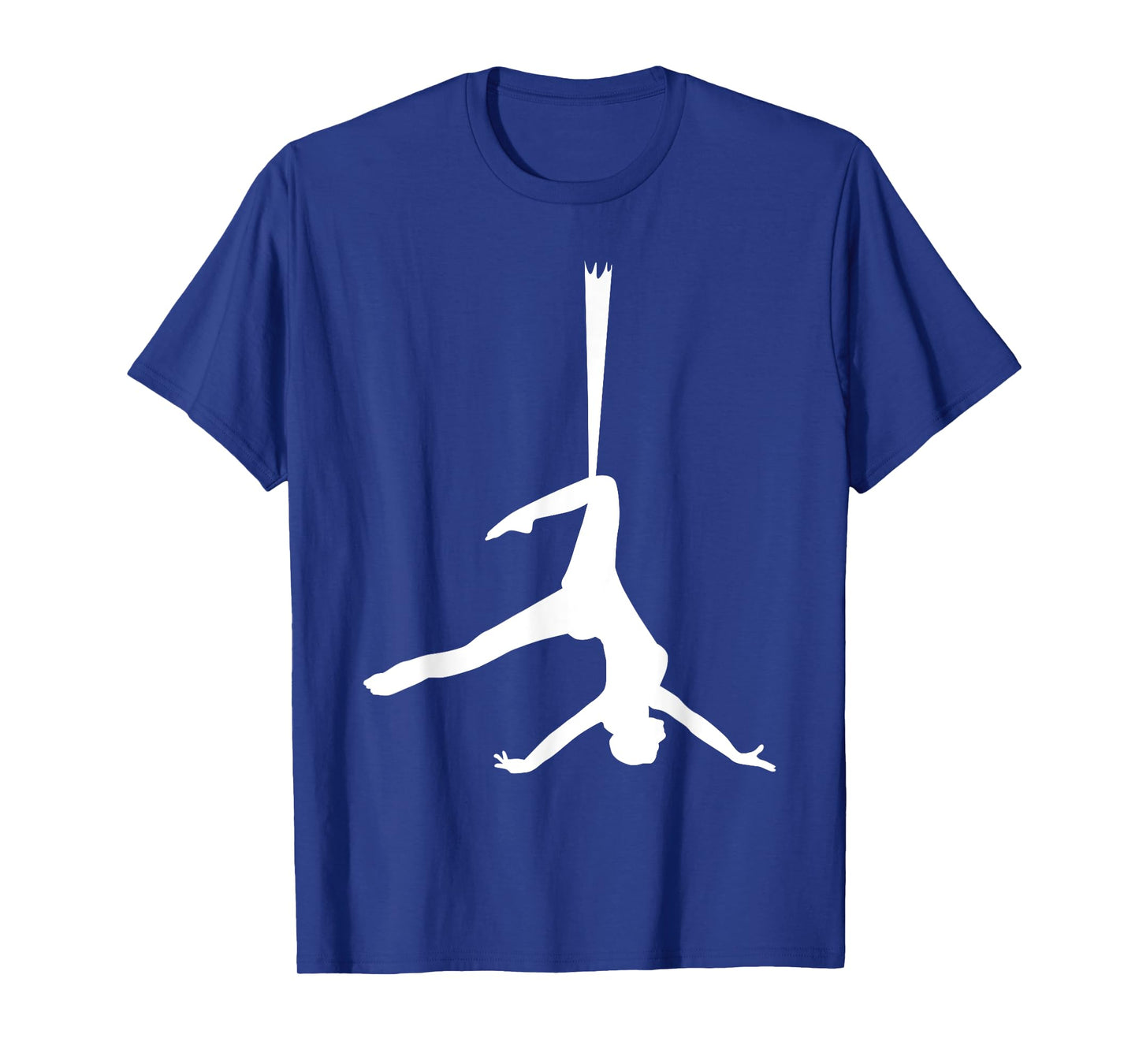Silhouette Aerial Dance Ribbon Silk Dancer Yoga Dancing Fans T-Shirt