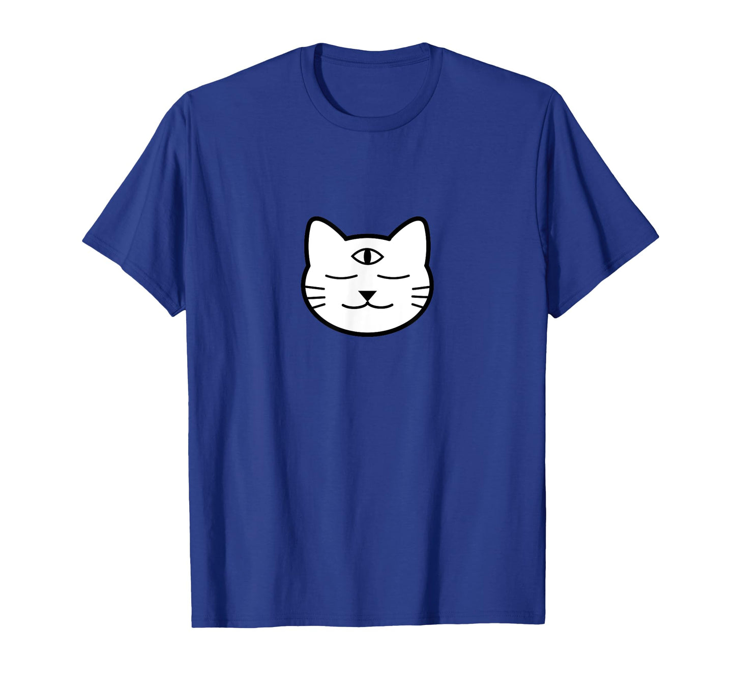 Three-Eyed Cat Third Eye Chakra Yoki Mascot Yoga Meditation T-Shirt