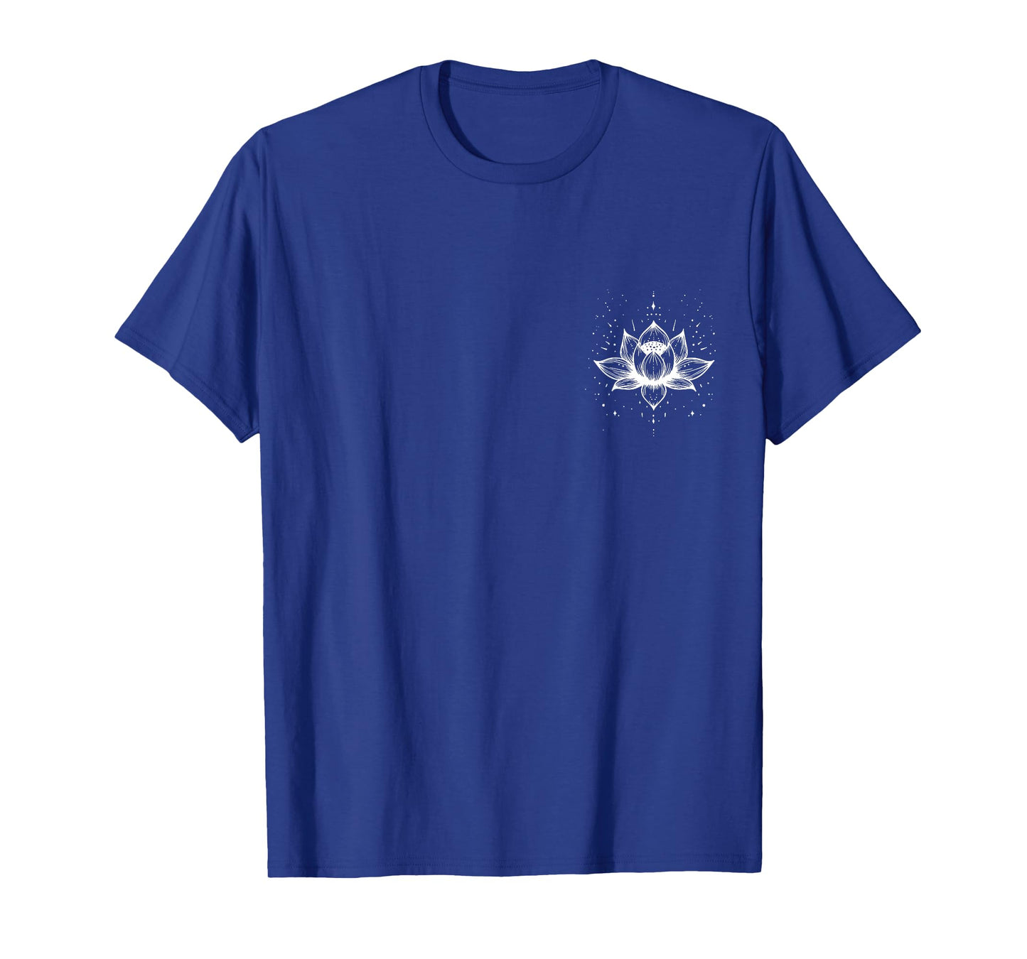 Lotus Flower Pocket Mindfulness Minimalist Meditation T-Shirt
