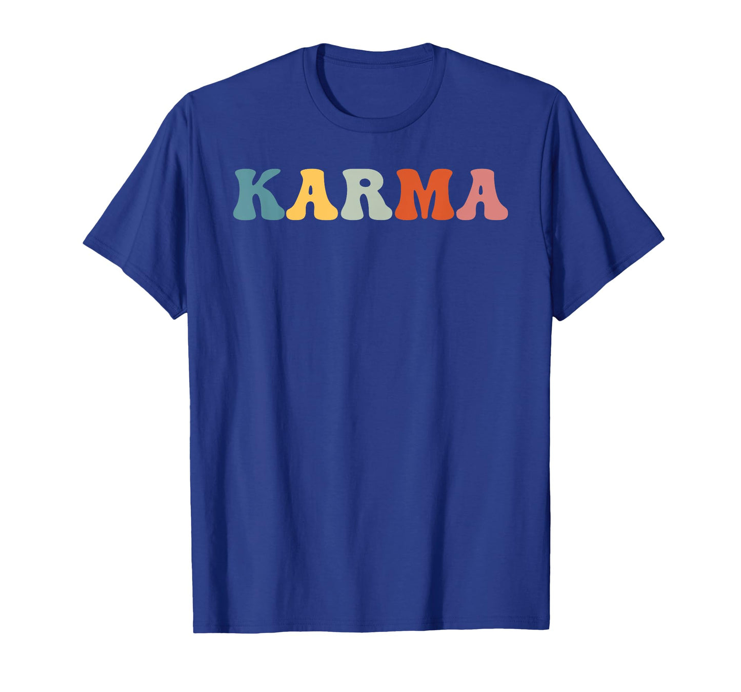 Karma T-Shirt Mens Womens Groovy Retro Shirt Karma Funny T-Shirt