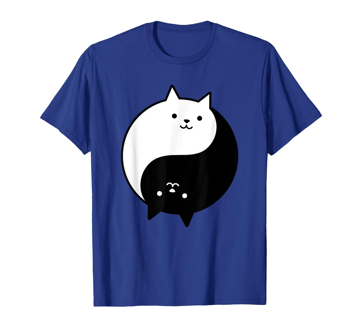 Cute Cats Yin Yang Yoga Zen Kitty Black and White Cat T-Shirt for Men Women Girls Kids