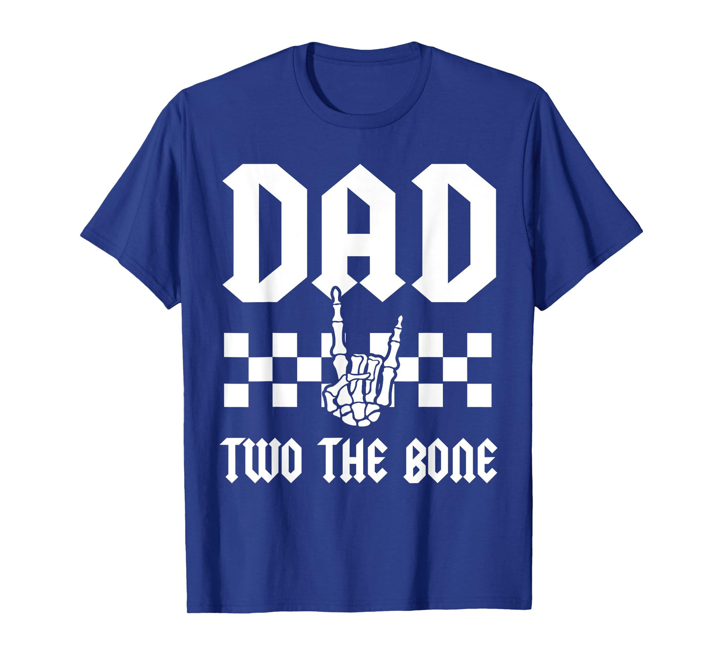 Dad Two The Bone Skeleton Hand 2nd Birthday Boy Girl T-Shirt