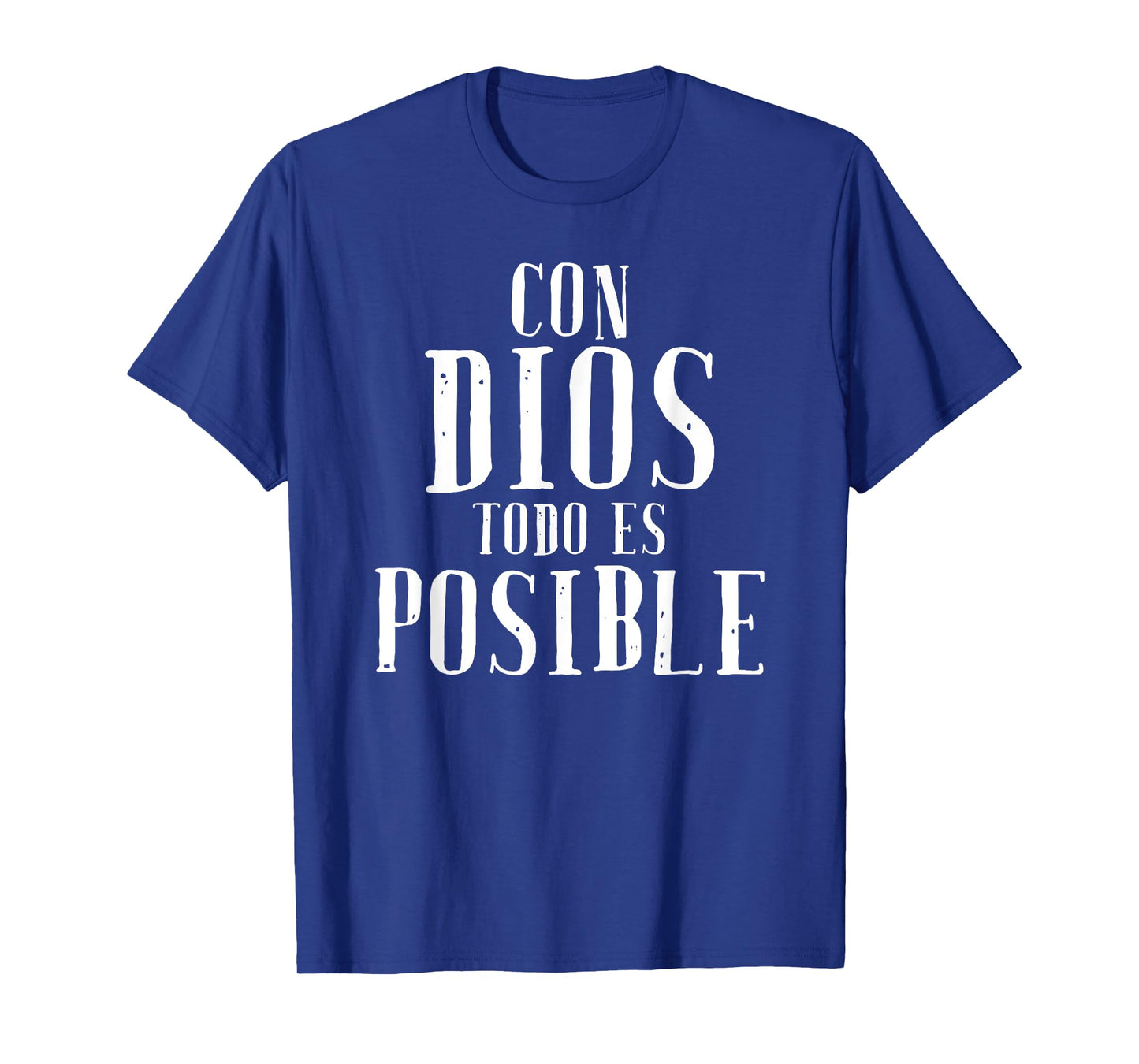 Con Dios Todo Es Posible Shirt Christian Spanish Espanol Tee T-Shirt