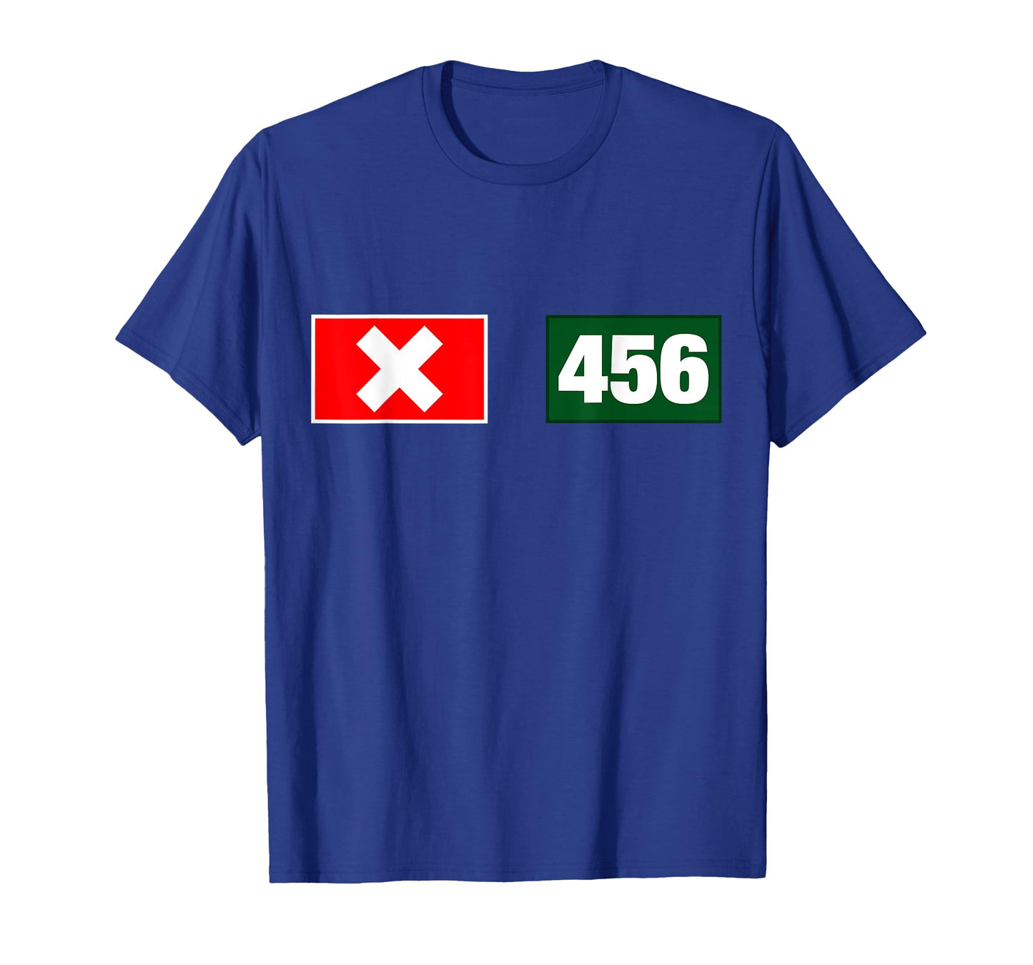 Cool 456 Code Number Illustration Novelty Graphic Designs T-Shirt