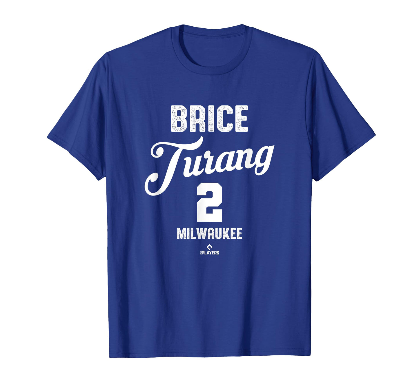 Brice Turang 2 Milwaukee Baseball Vintage MLBPA T-Shirt