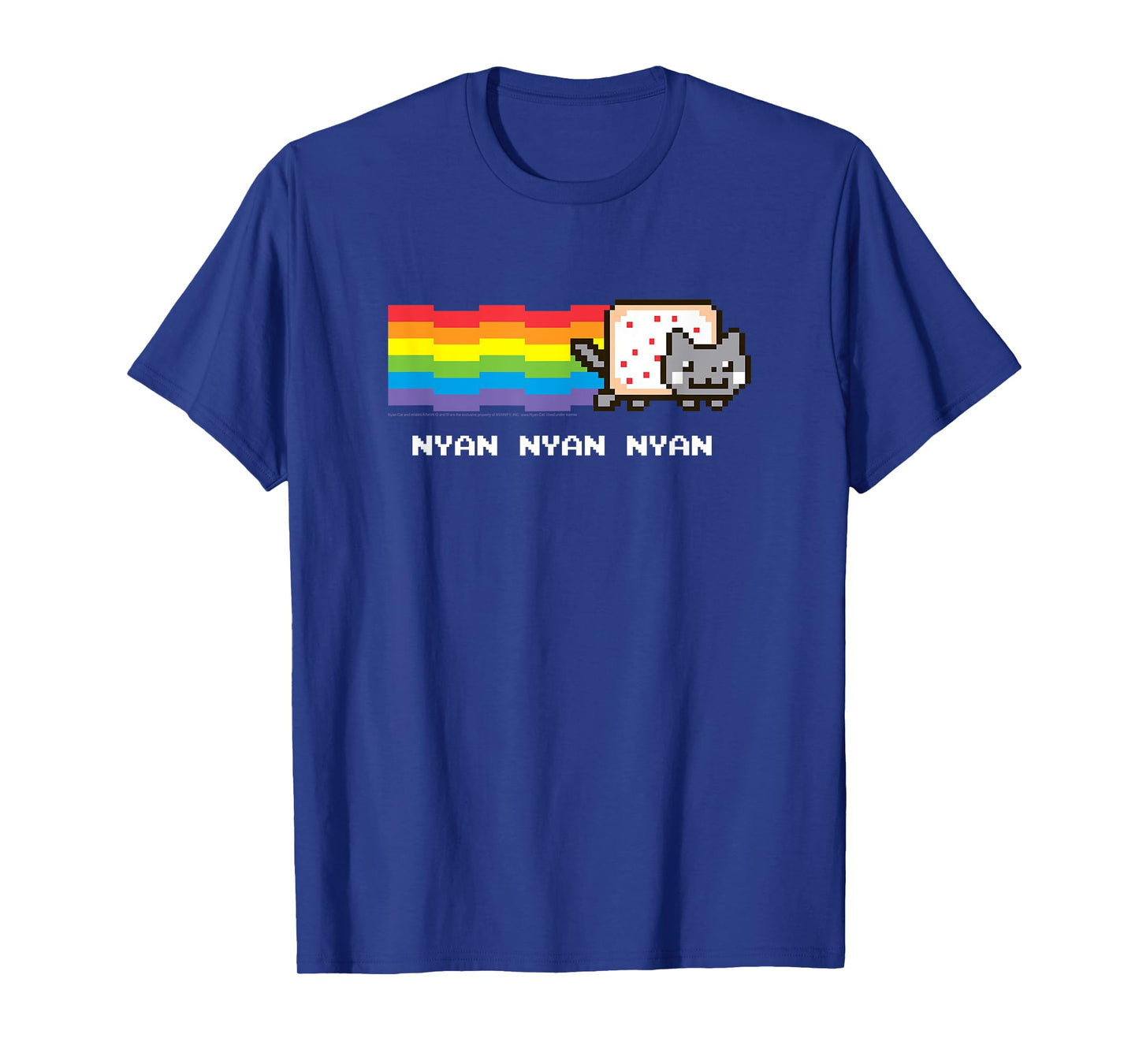 Nyan Cat Nyan Nyan Nyan Rainbow Funny Internet Meme T-Shirt