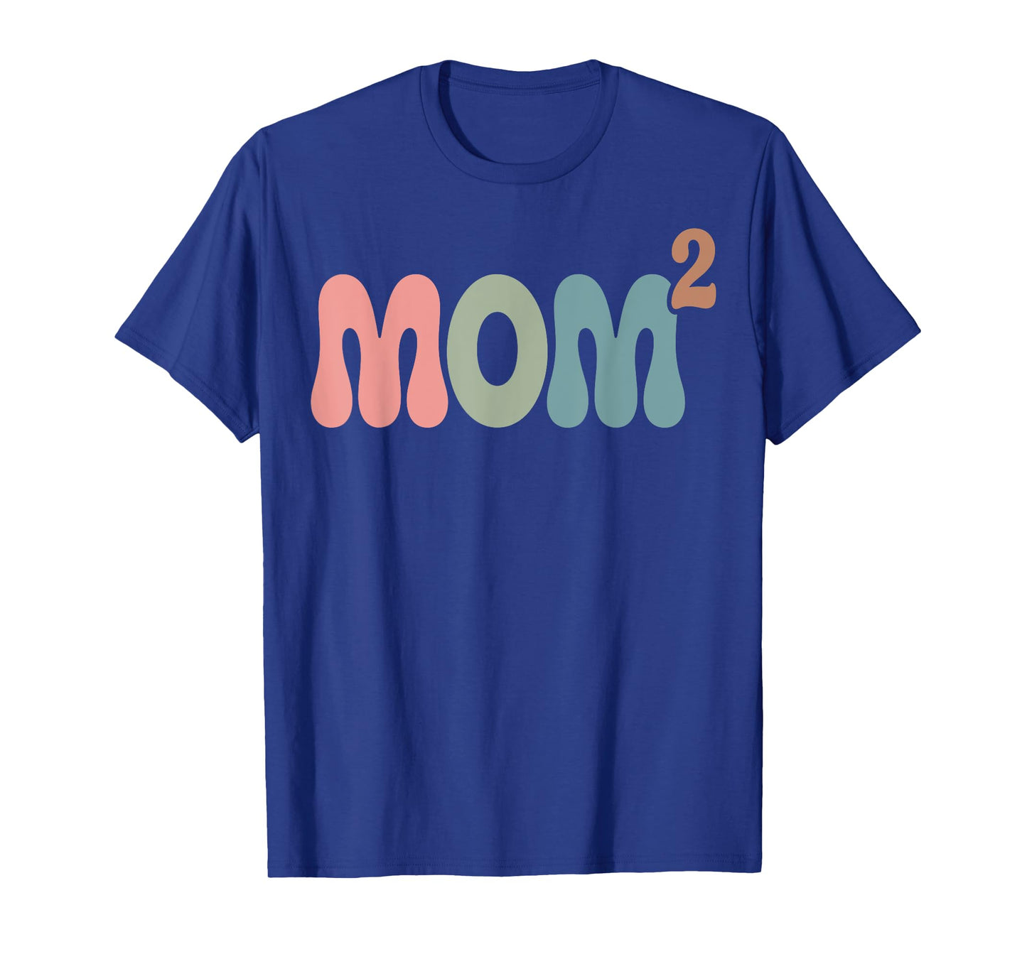 Mom2 Mom Squared Mother of Two Twins Mama Gifts Mothers Day T-Shirt