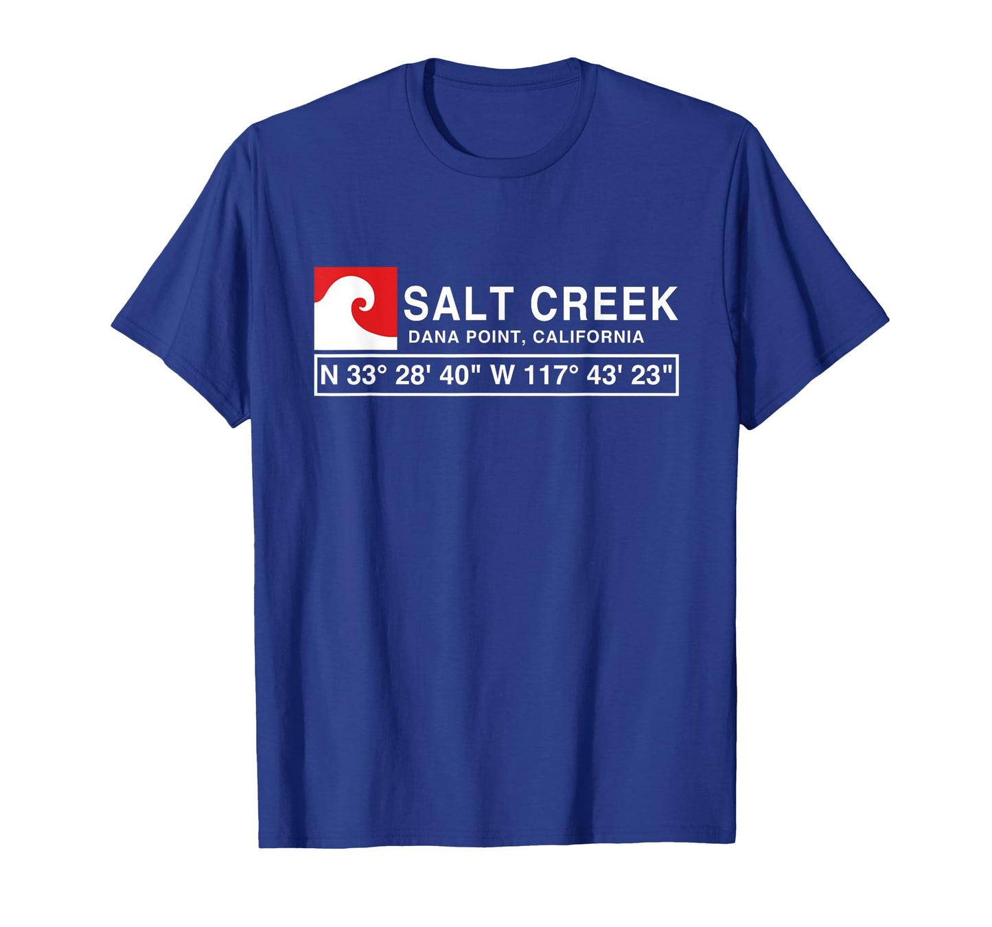 COOL SALT CREEK SURF T-SHIRT WITH GPS COORDINATES T-Shirt
