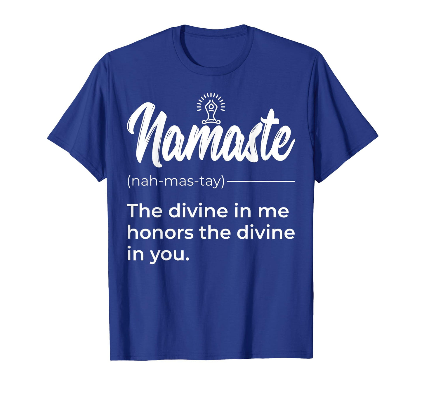 Namaste Buddha Lotus Definition Quotes Yoga Lover T-Shirt