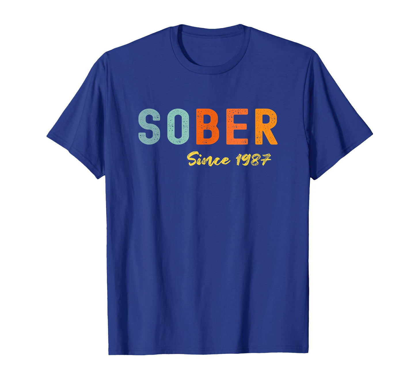 Sober Since 1987 Trendy Retro Sobriety AA NA Anonymous T-Shirt