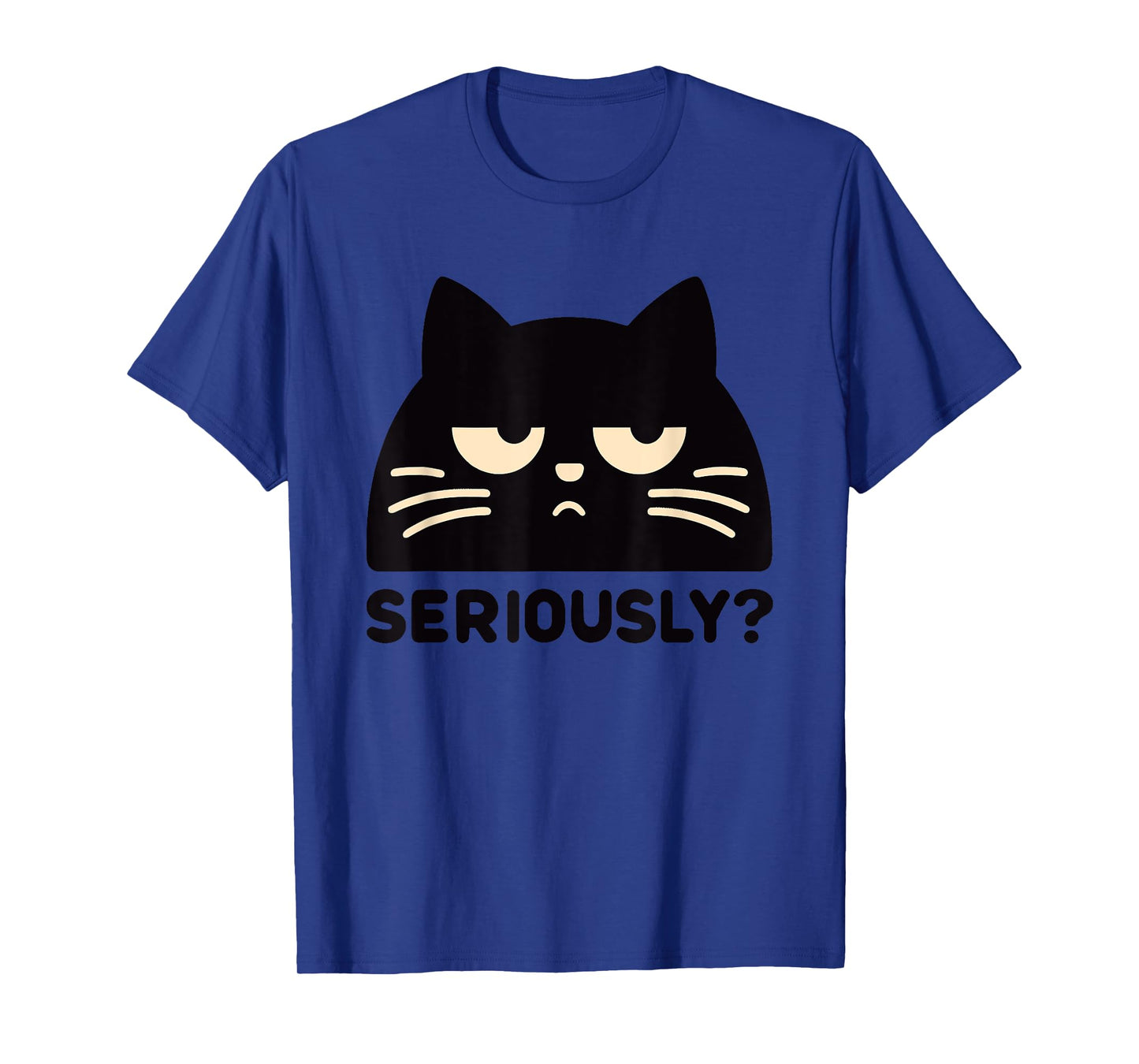 Annoyed Cat Seriously Cat Sarcastic Rolling Eyes Kawaii Cat T-Shirt for Men Women Kids