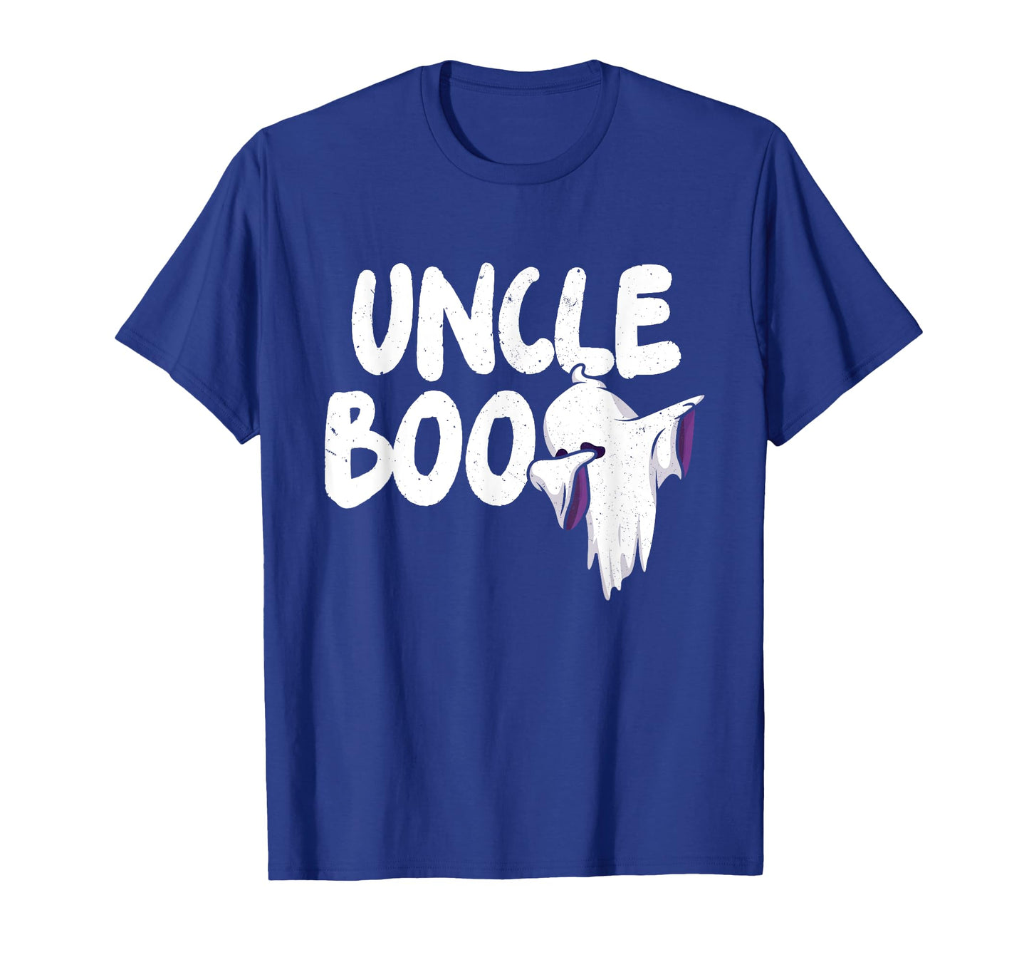 Uncle Boo Ghost Halloween Family Matching Spooky Dad Grandpa T-Shirt