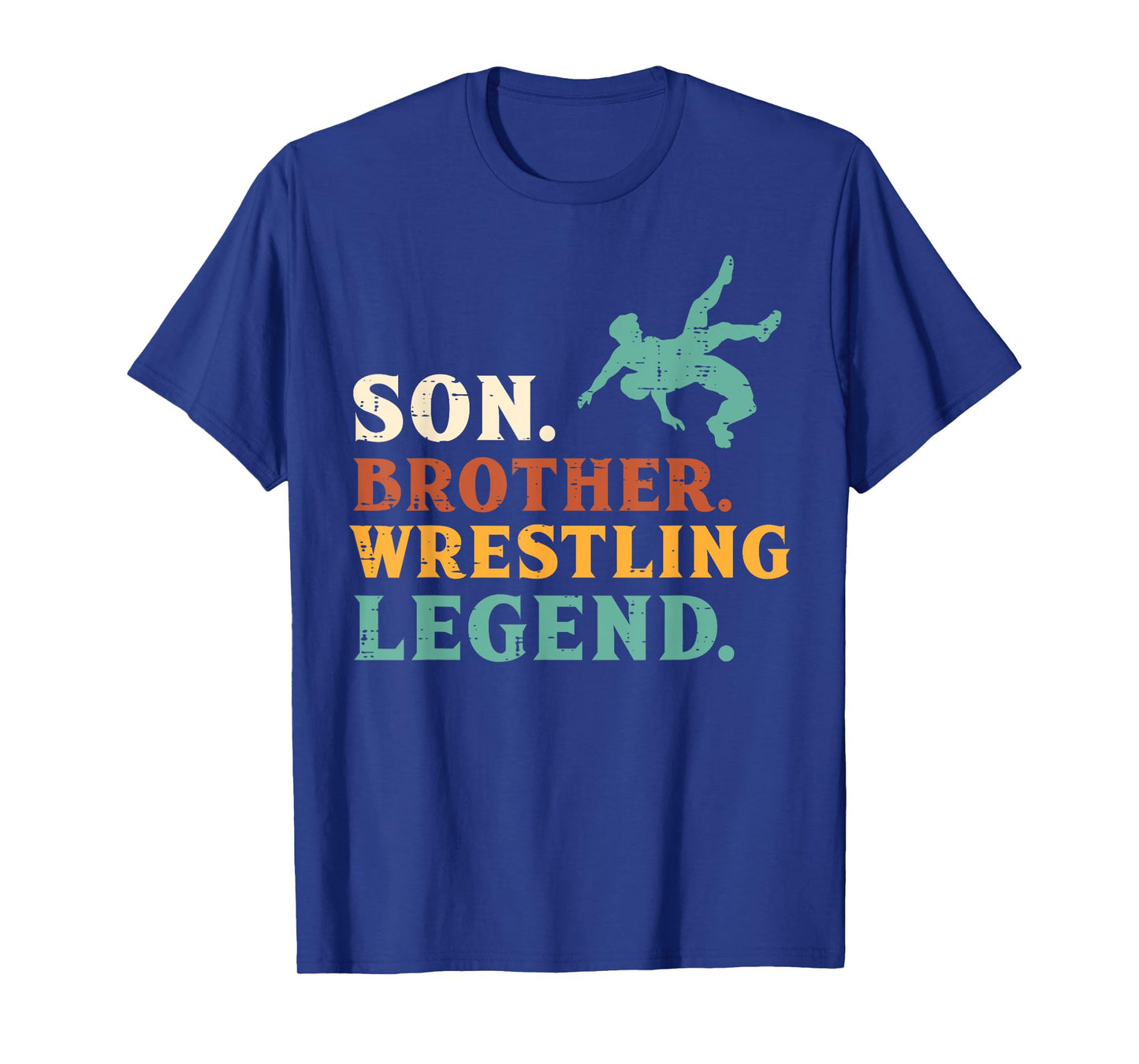 Son Brother Wrestling Legend Retro Wrestler Boys Kids Youth T-Shirt