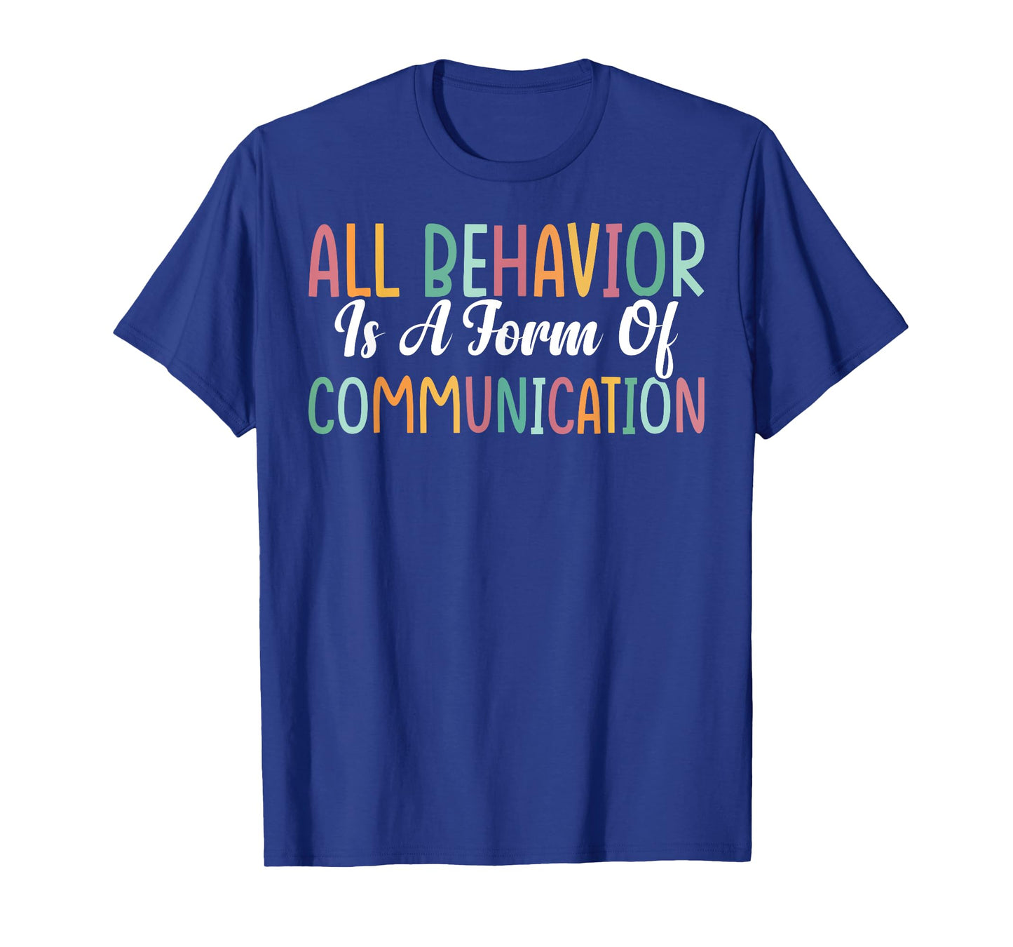 ABA Therapist Tees All Behavior Is A Form Of Communication Unisex-Youth T-Shirt Black Small