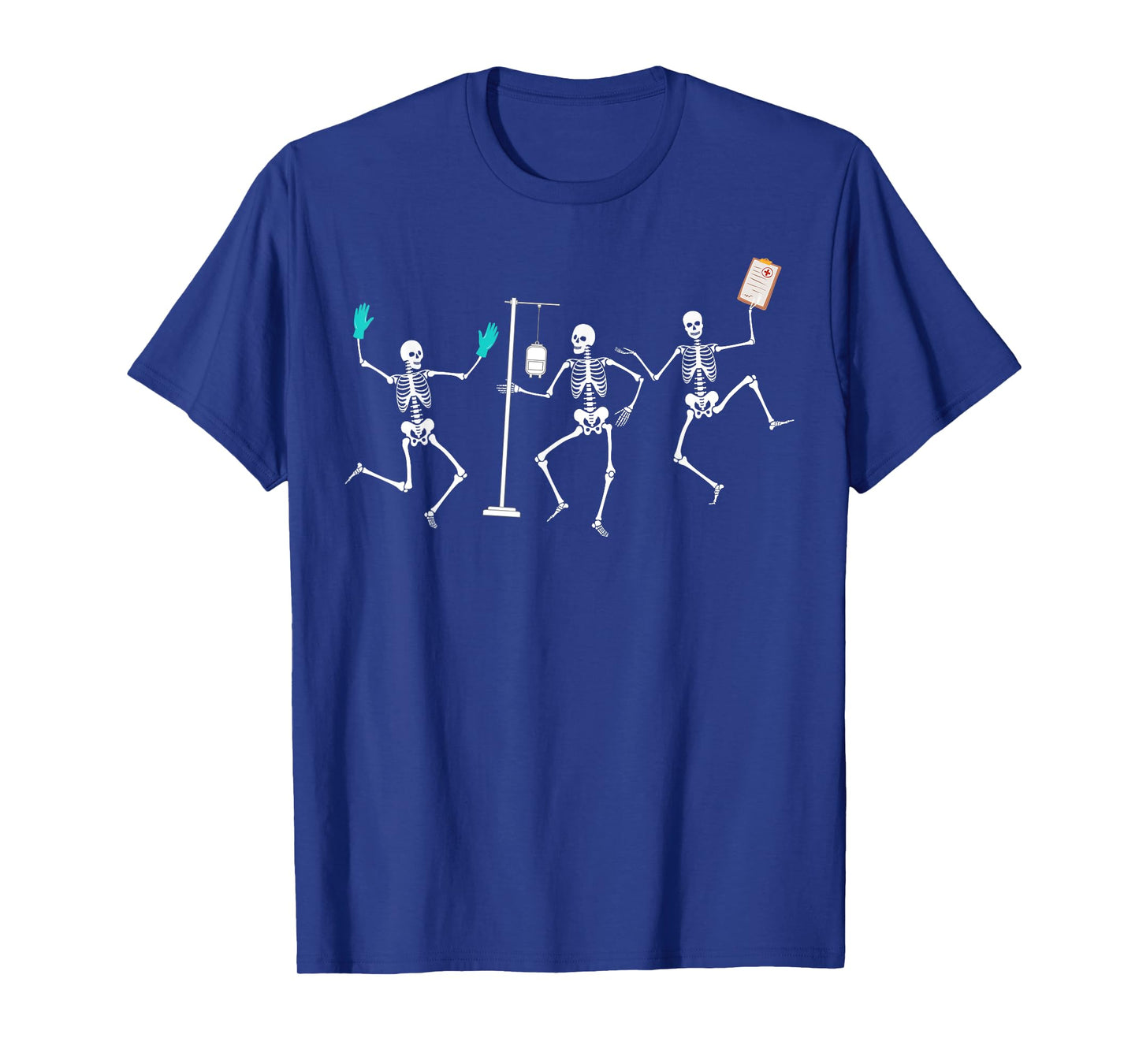 Funny Nurse Skeleton Halloween healthcare Crew Skeleton T-Shirt