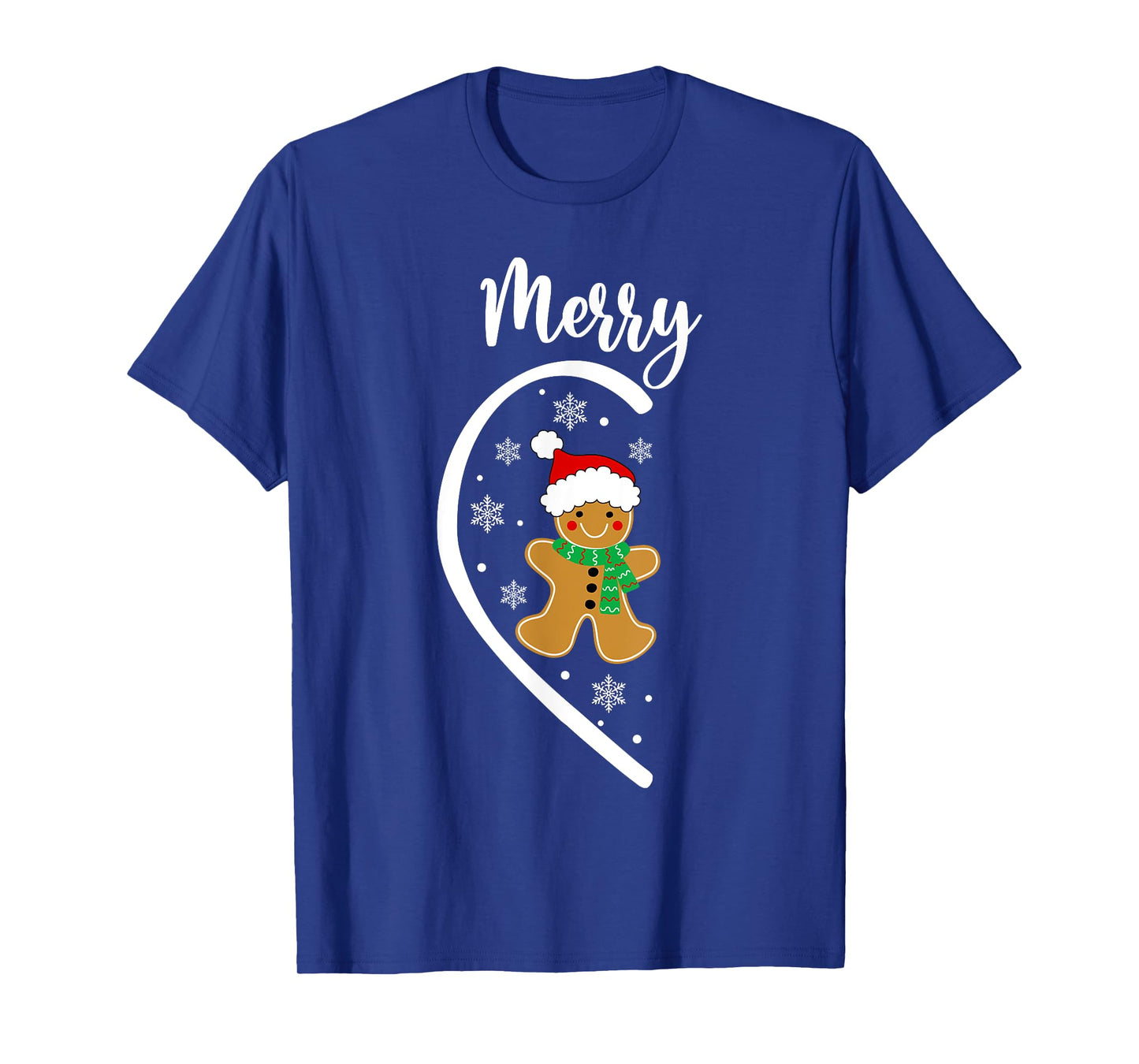 Merry Christmas Gingerbread Couple Christmas Pajama Matching T-Shirt