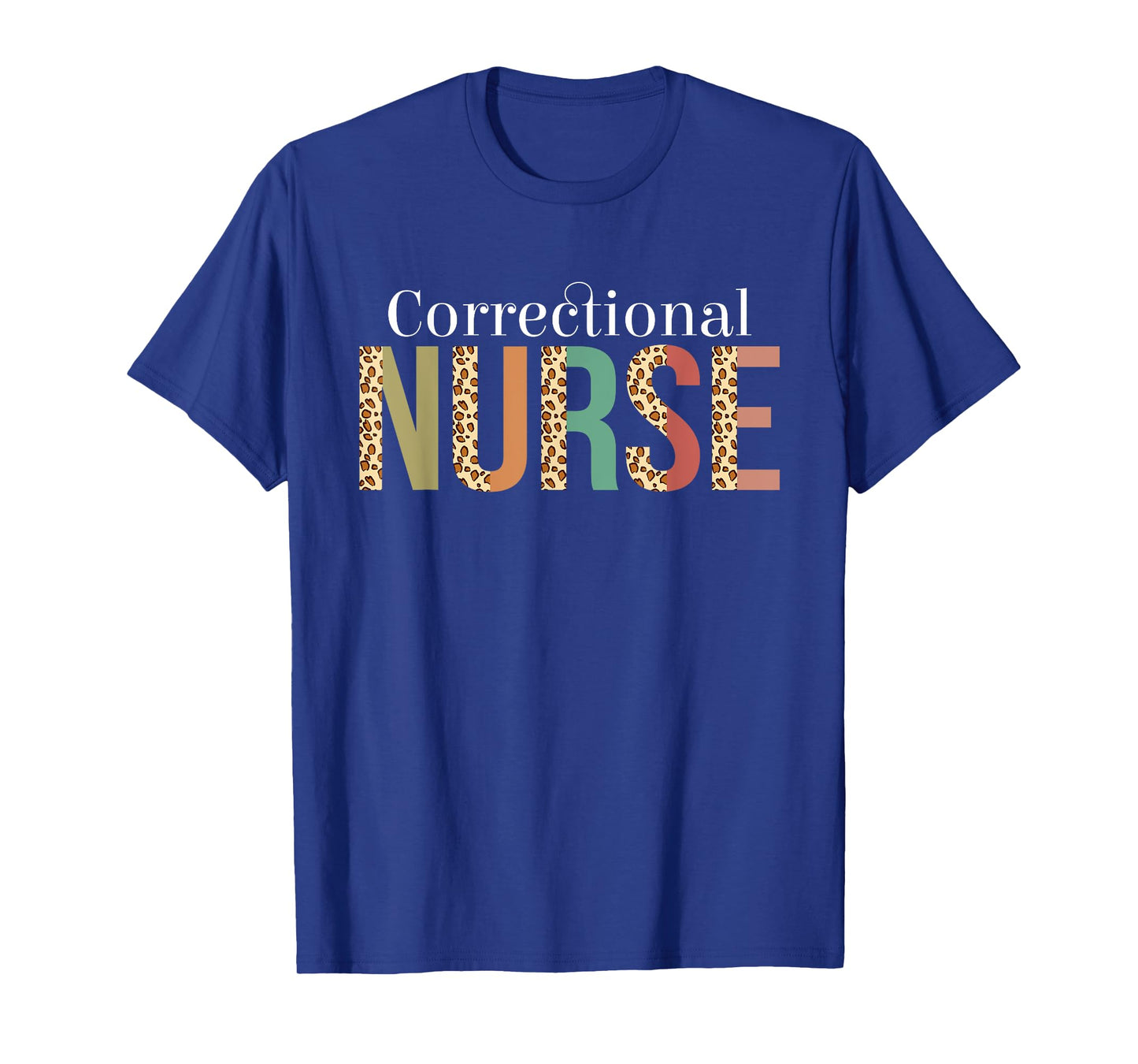 Leopard Correctional Nurse Gifts Womens Nursing Apparel T-Shirt