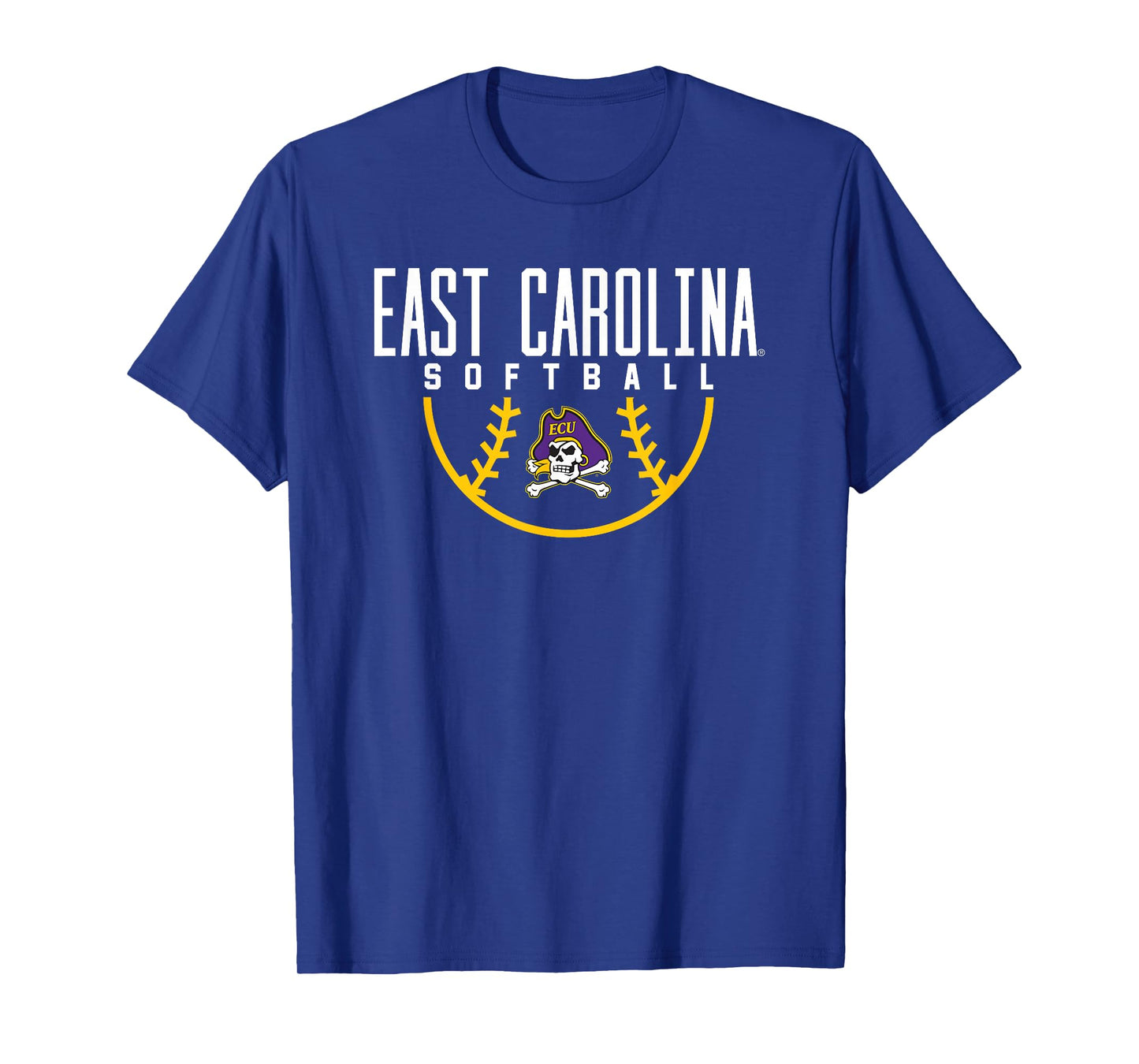 East Carolina University ECU Pirates Softball Arch T-Shirt