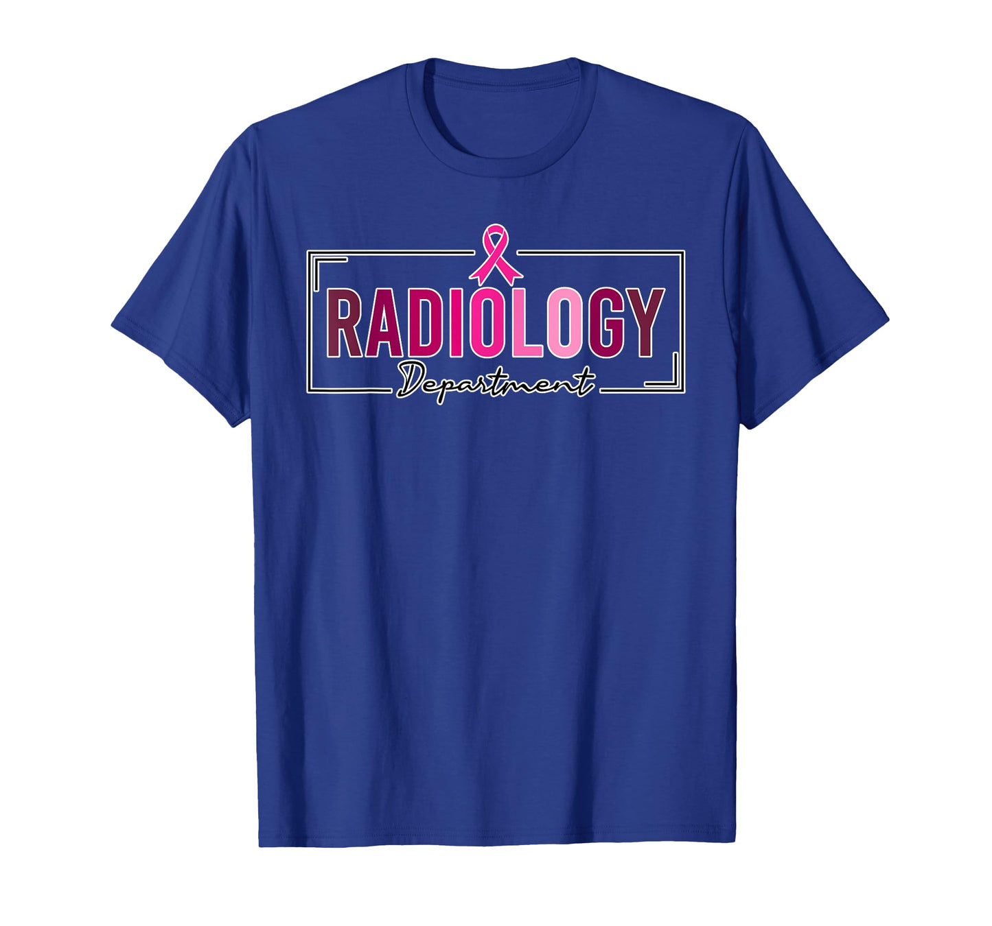 Radiology Department Rad Tech Breast Cancer Awareness T-Shirt