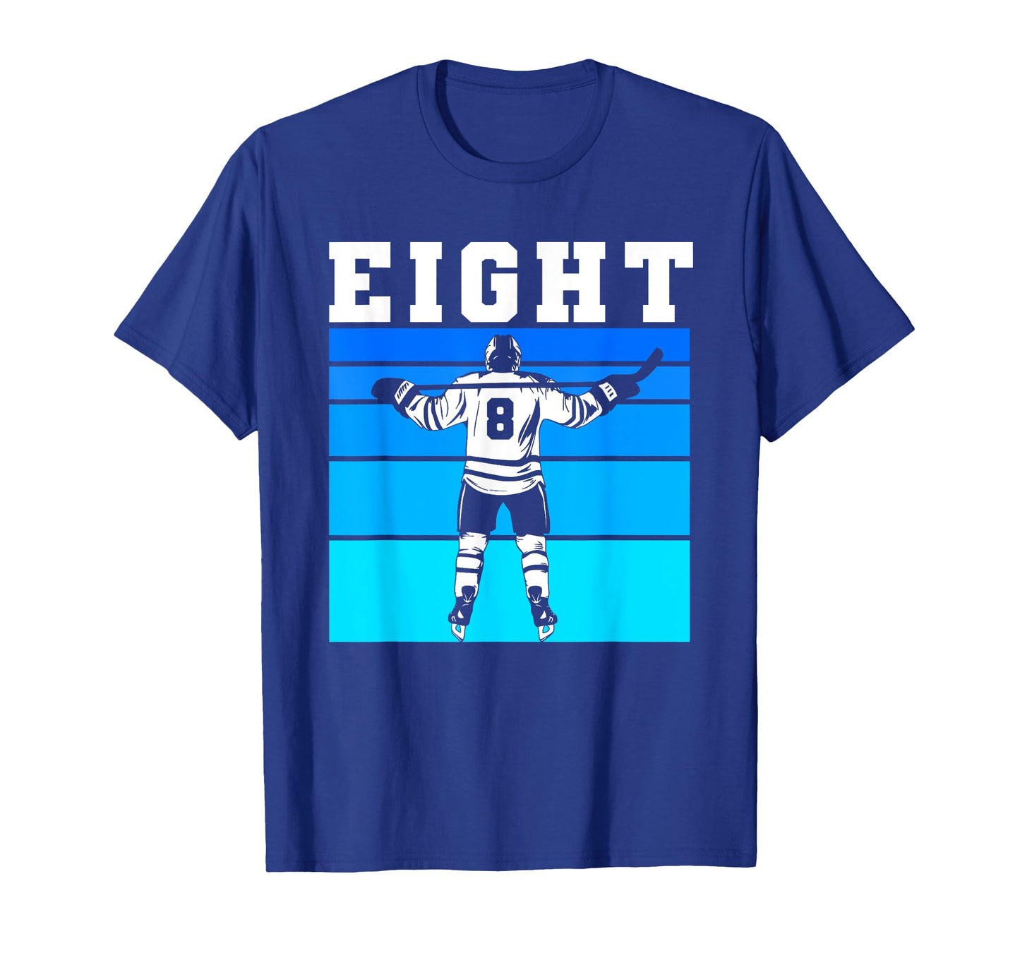Hockey Boy 8th Birthday Eight Ice Hockey Birthday Party T-Shirt
