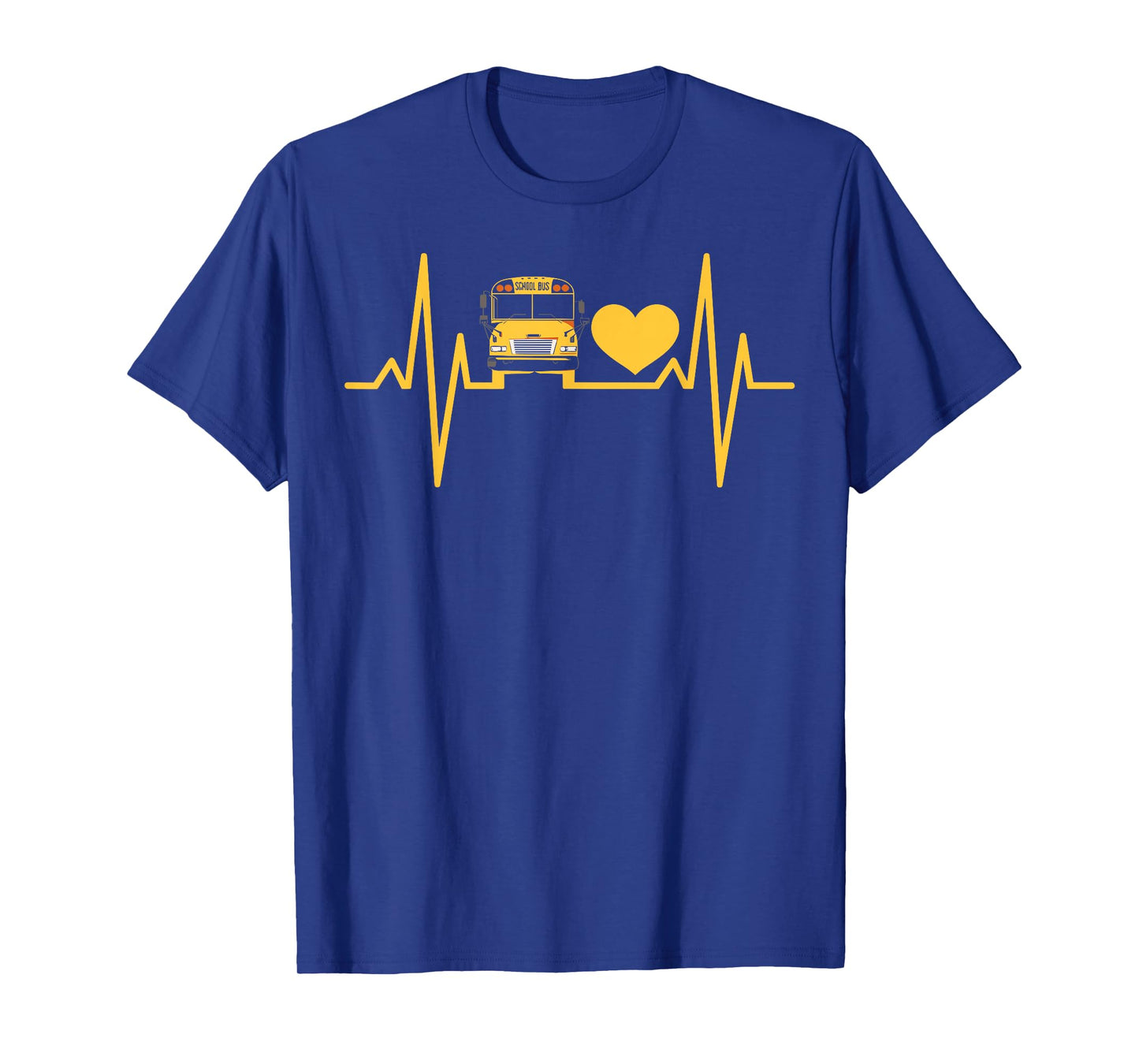 School Bus Driver Heartbeat T-Shirt
