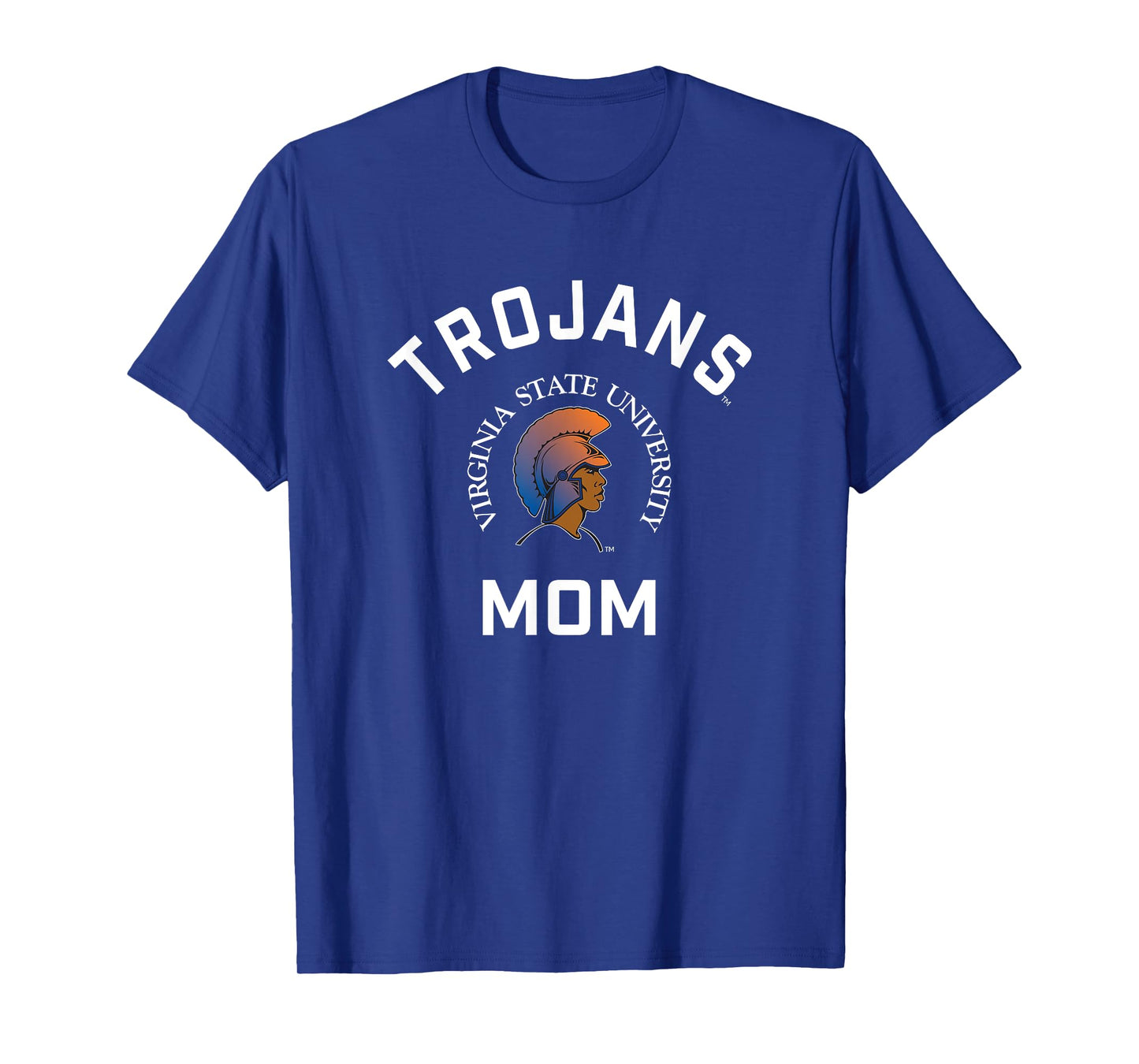 Virginia State University VSU Trojans Arched Mom T-Shirt